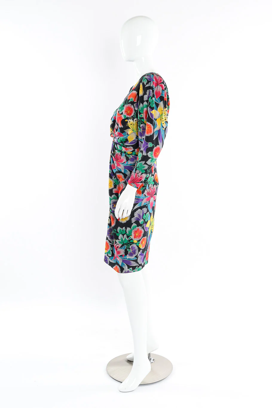Tropical Drape Dress - Image 4
