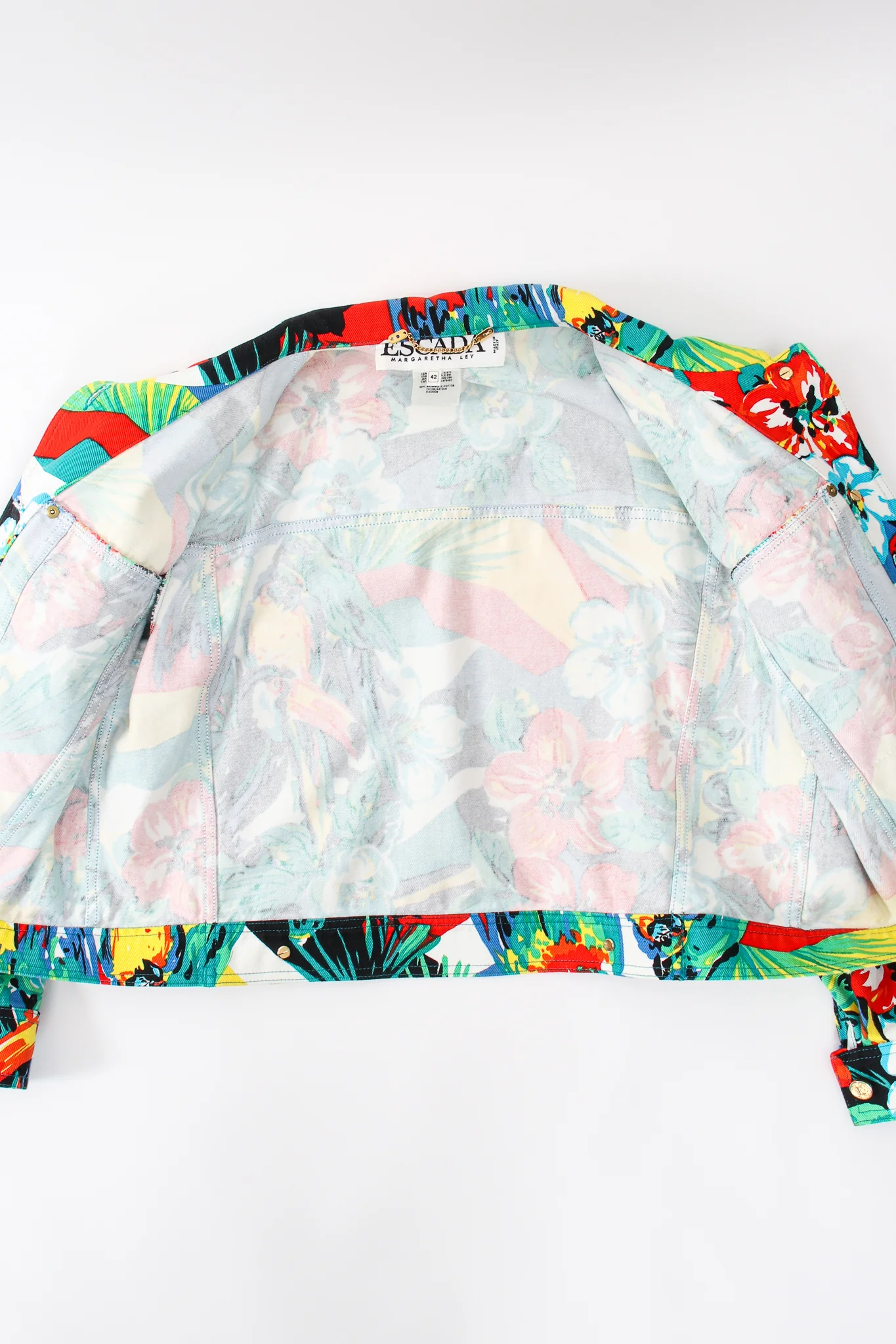 Tropical Parrot Denim Jacket & Pant Set - Image 12