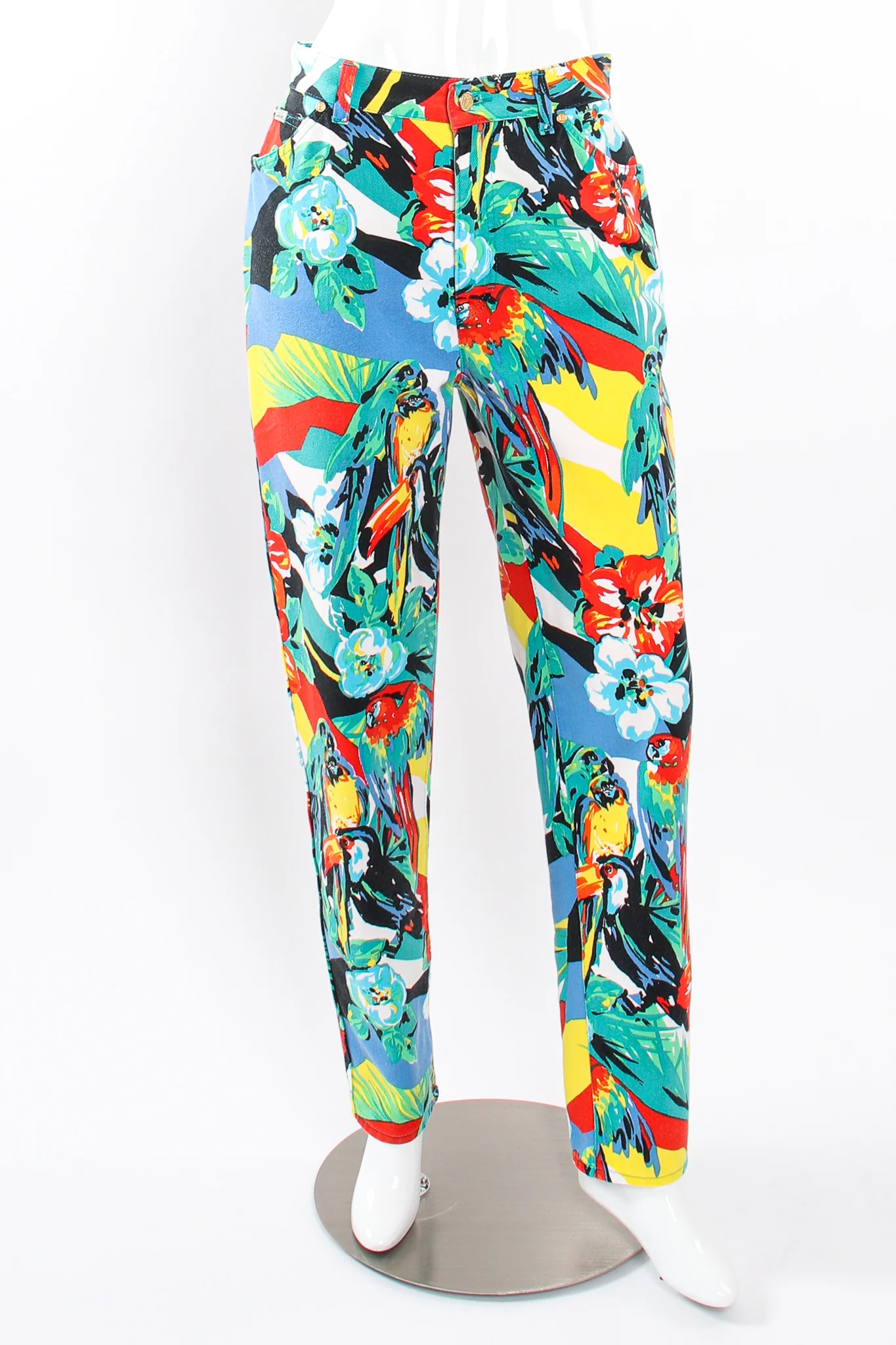 Tropical Parrot Denim Jacket & Pant Set - Image 13