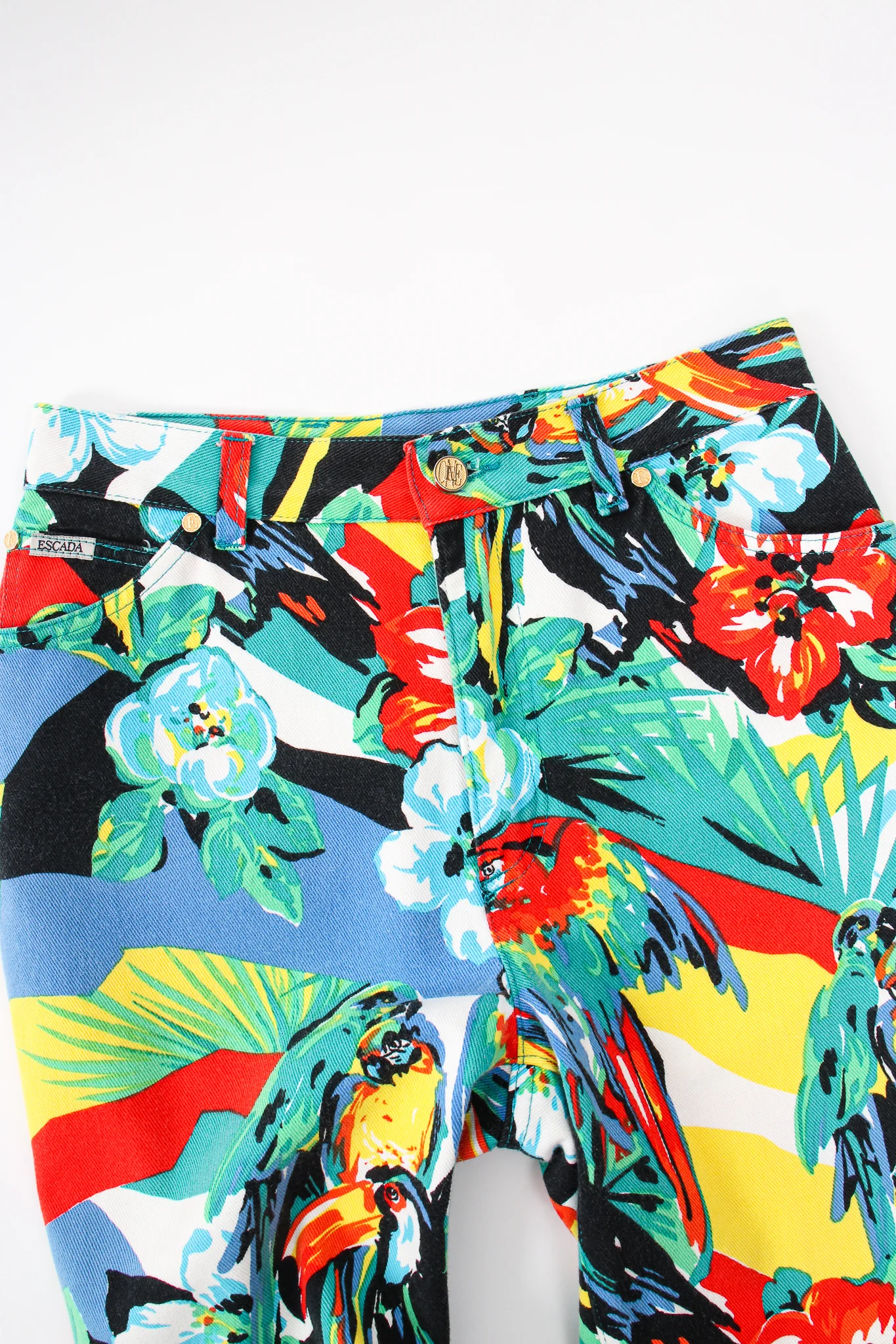Tropical Parrot Denim Jacket & Pant Set - Image 15