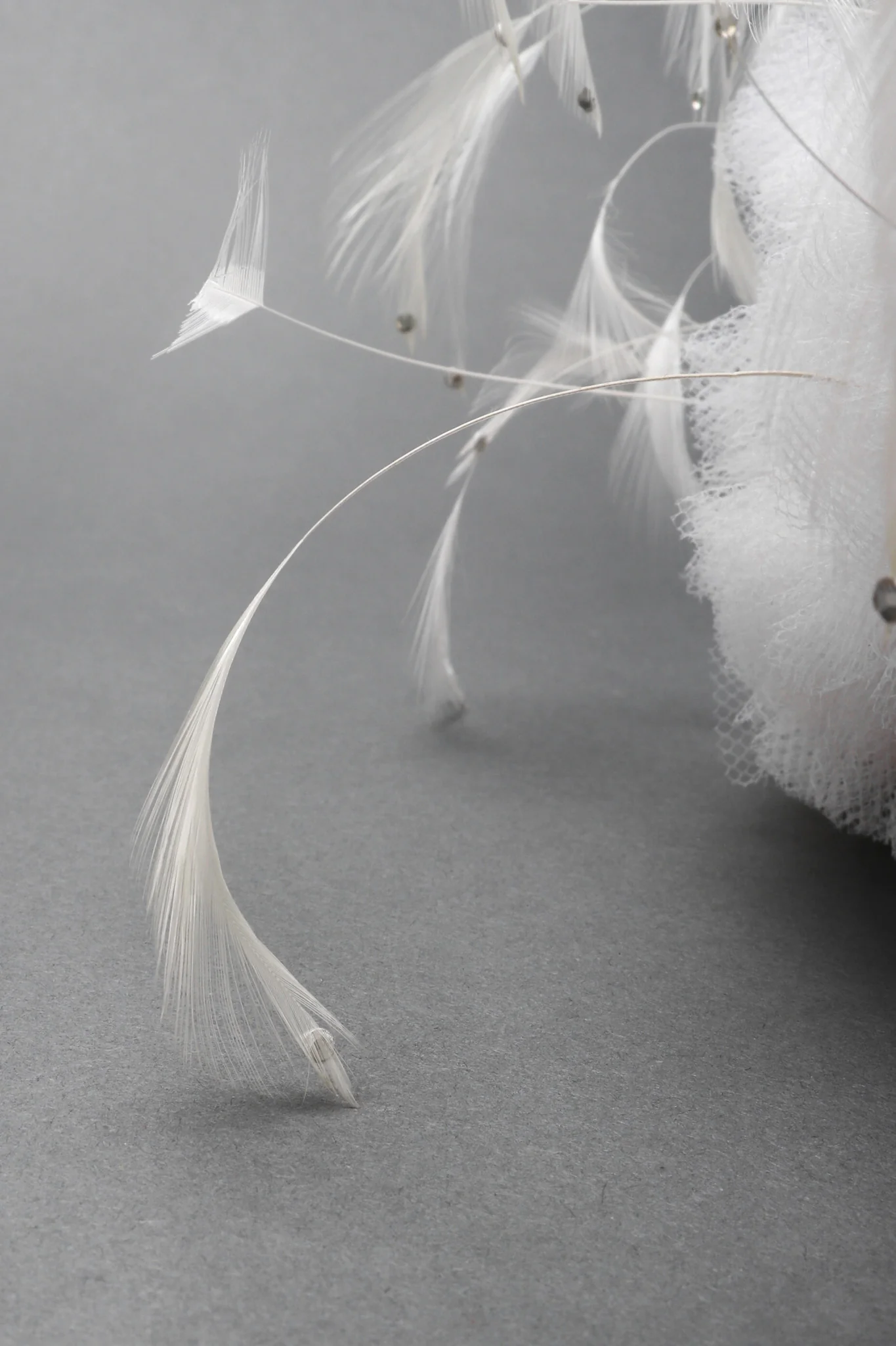 Tulle Feather Pouf Hat - Image 10