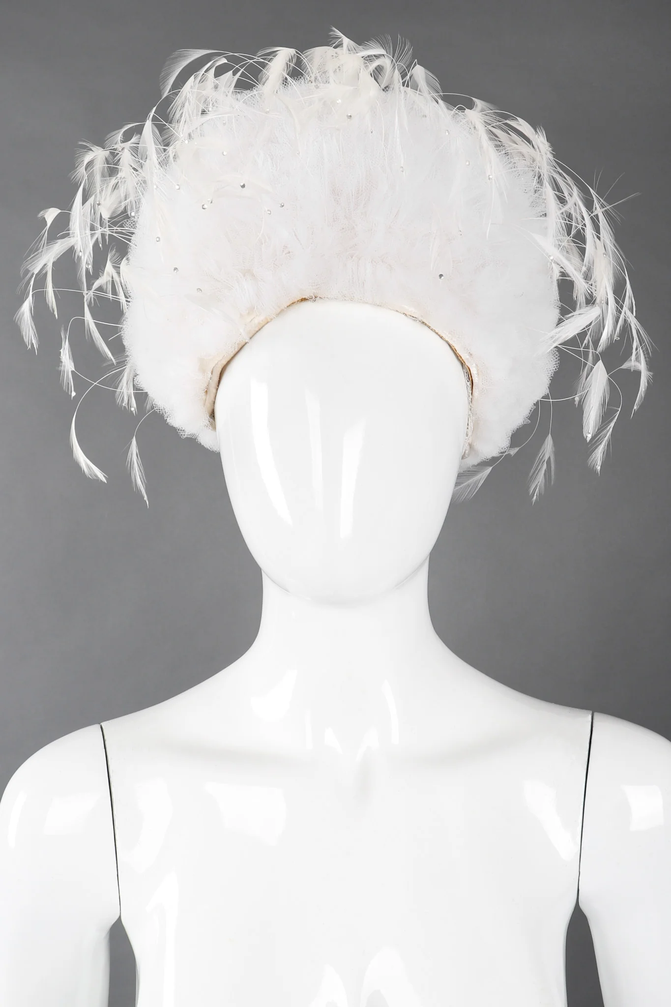 Tulle Feather Pouf Hat - Image 13