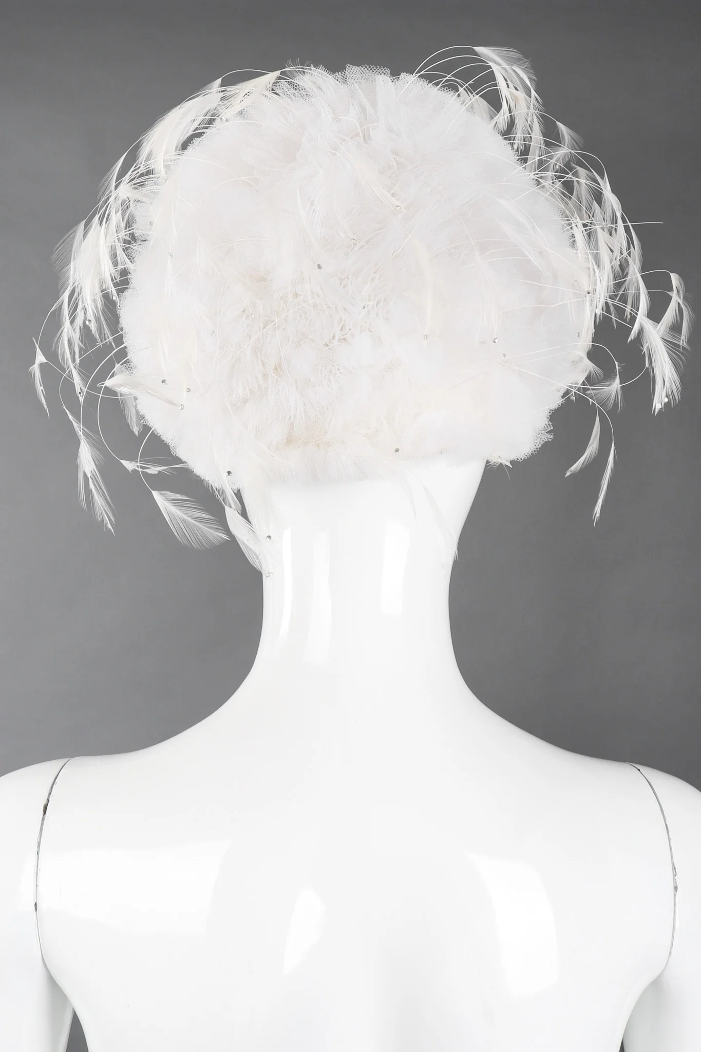 Tulle Feather Pouf Hat - Image 4