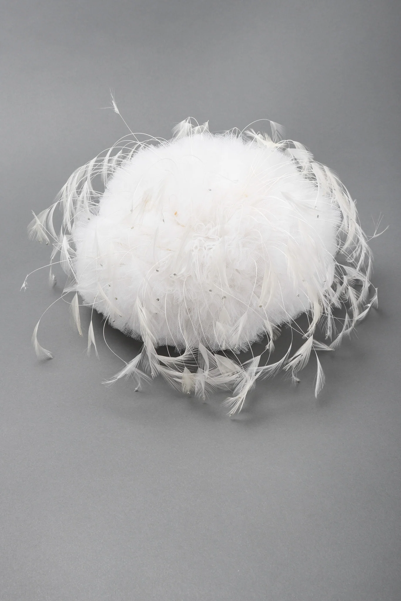 Tulle Feather Pouf Hat - Image 7