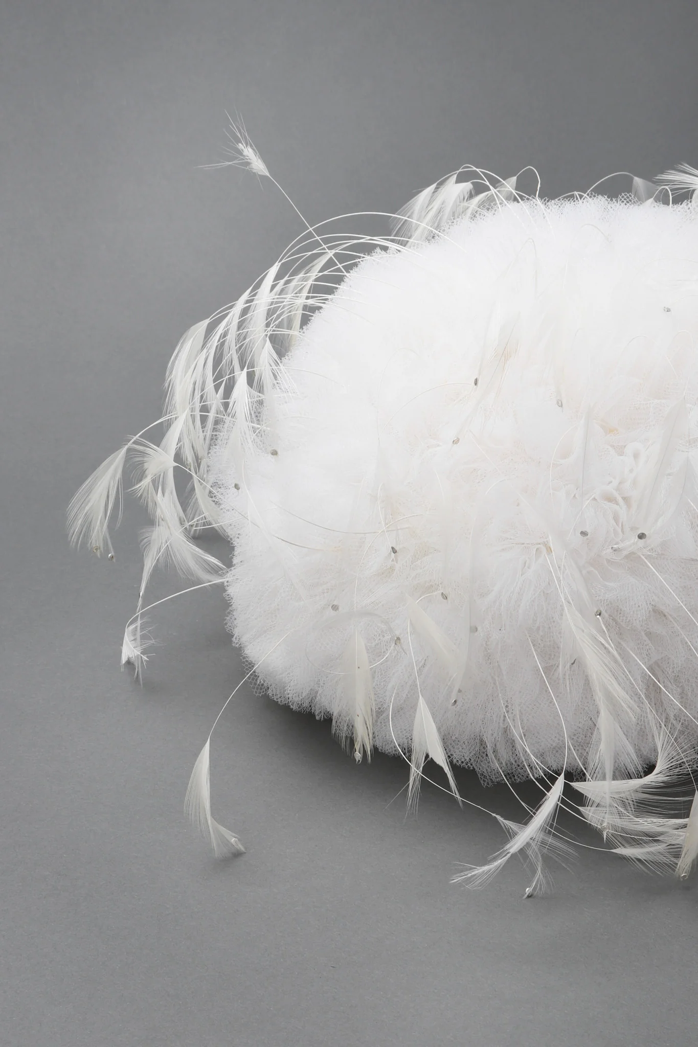 Tulle Feather Pouf Hat - Image 9
