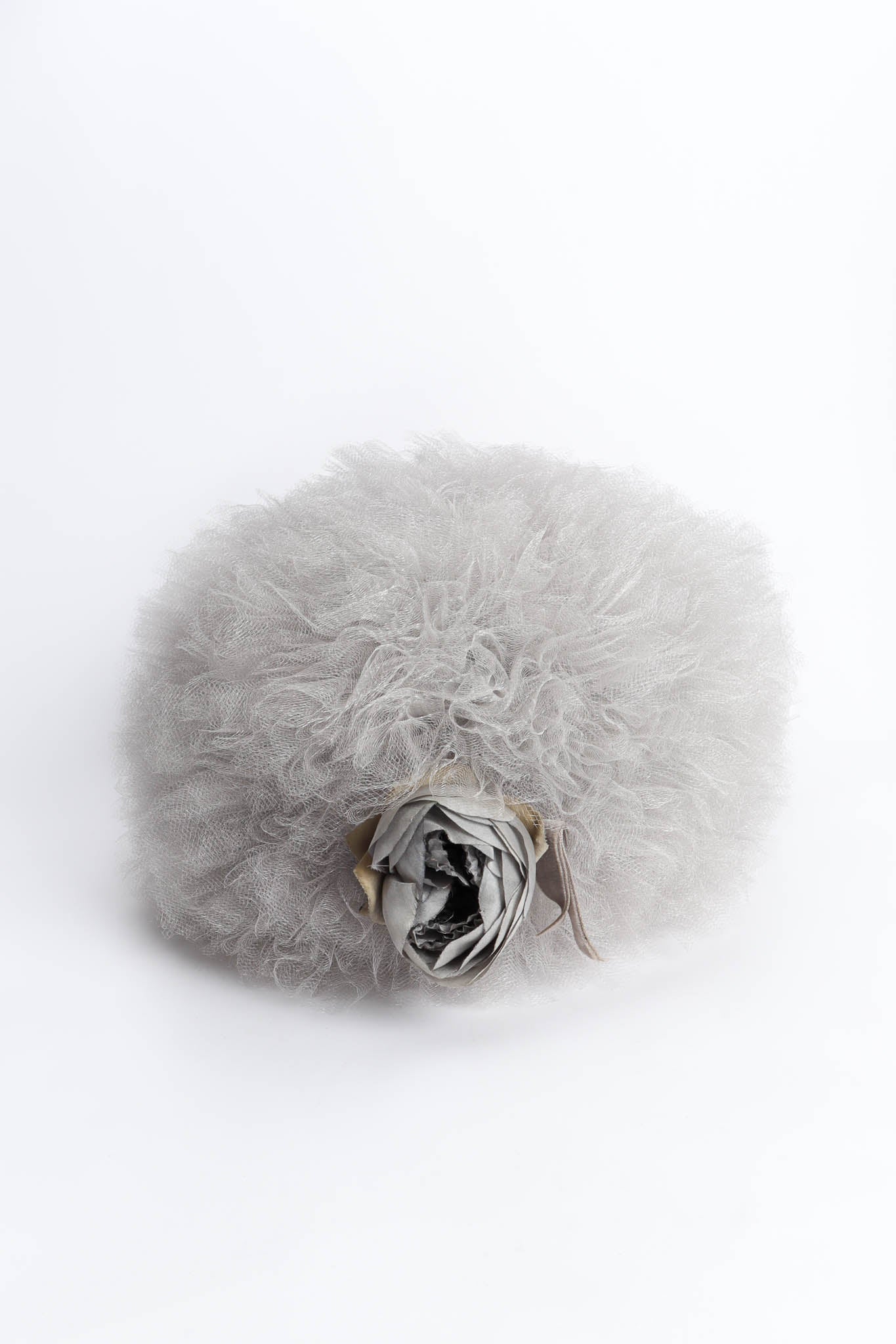 Tulle Flower Pillbox Hat - Image 2