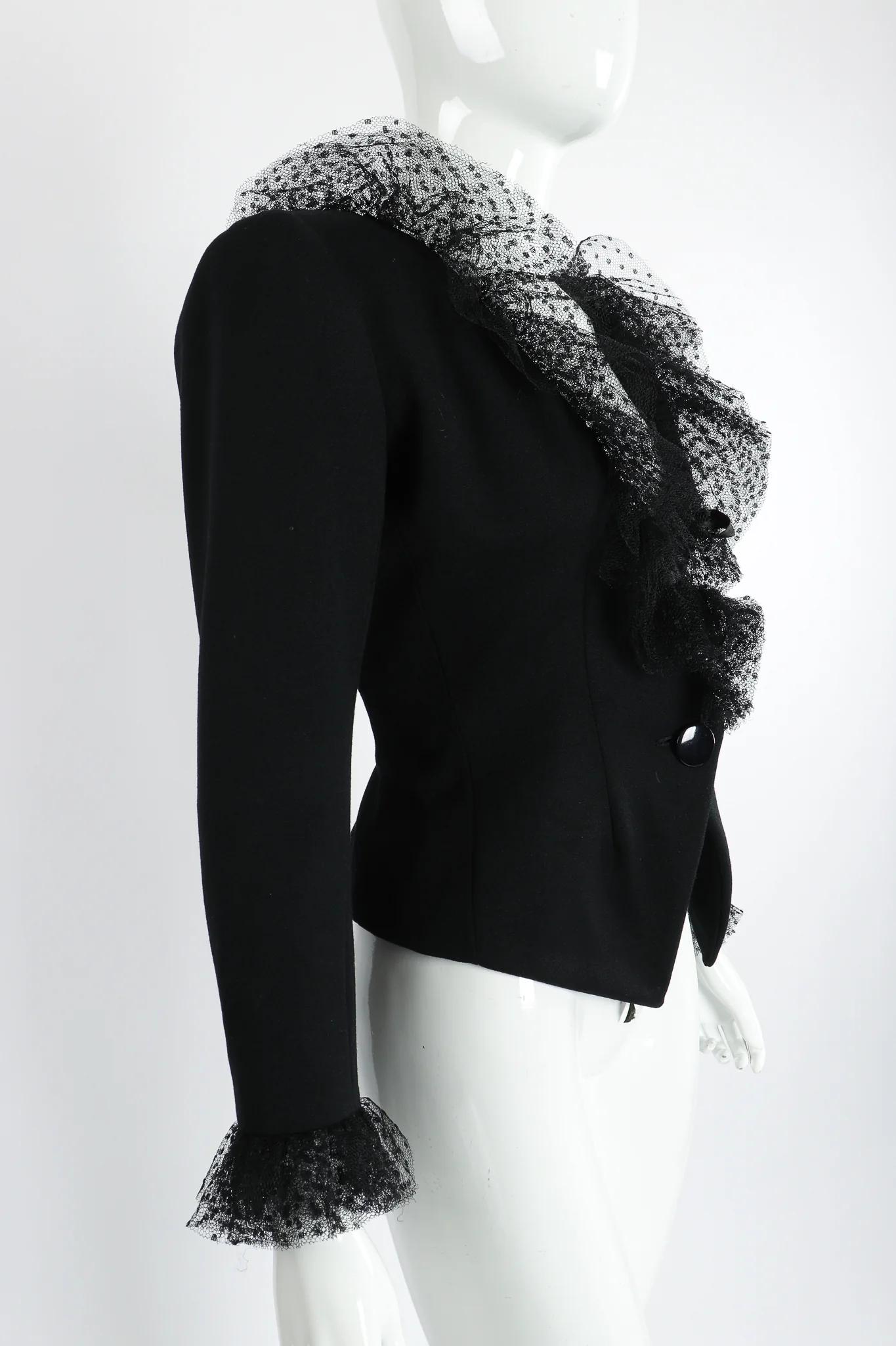 Tulle Ruffle Collar Jacket - Image 2
