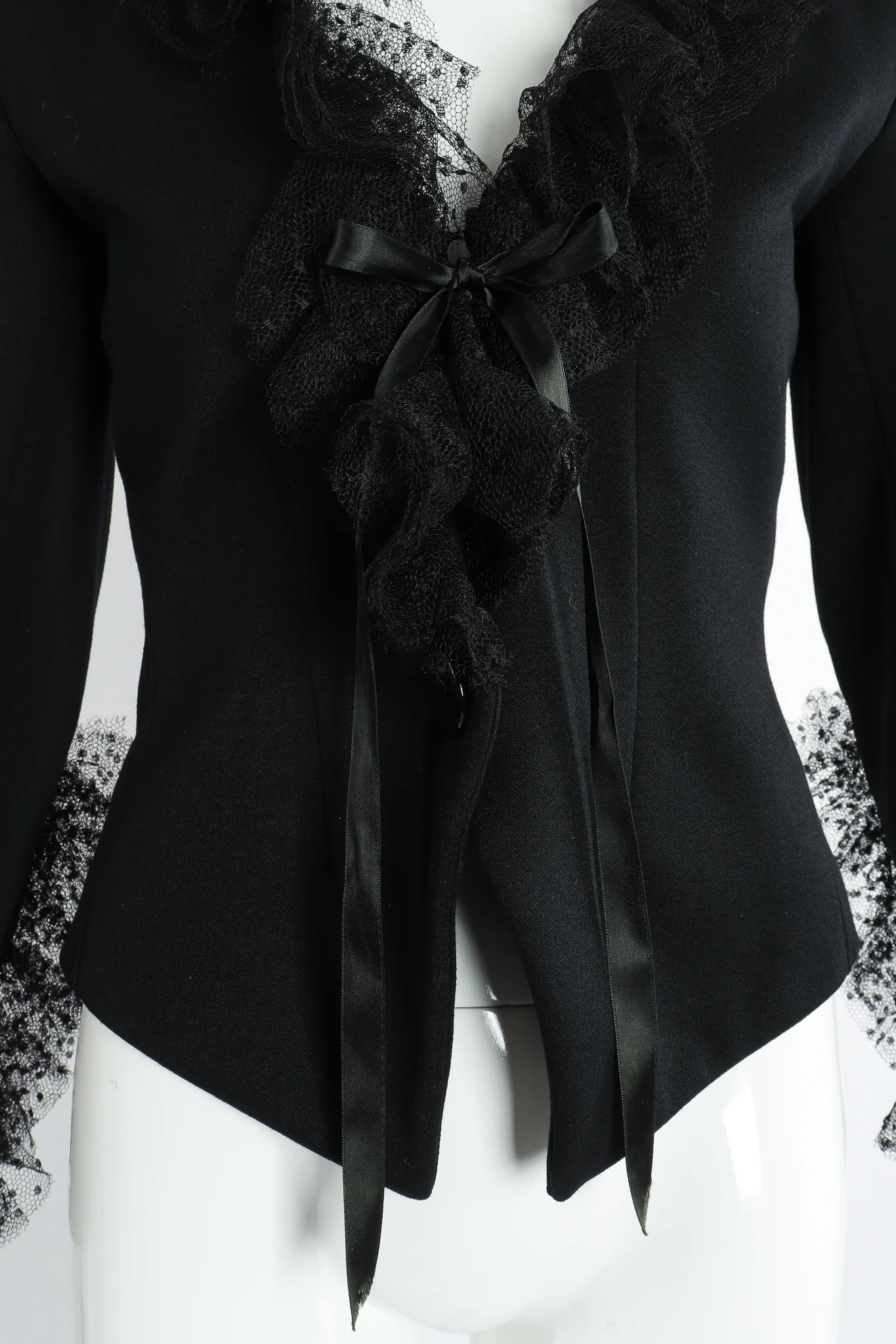 Tulle Ruffle Collar Jacket - Image 3