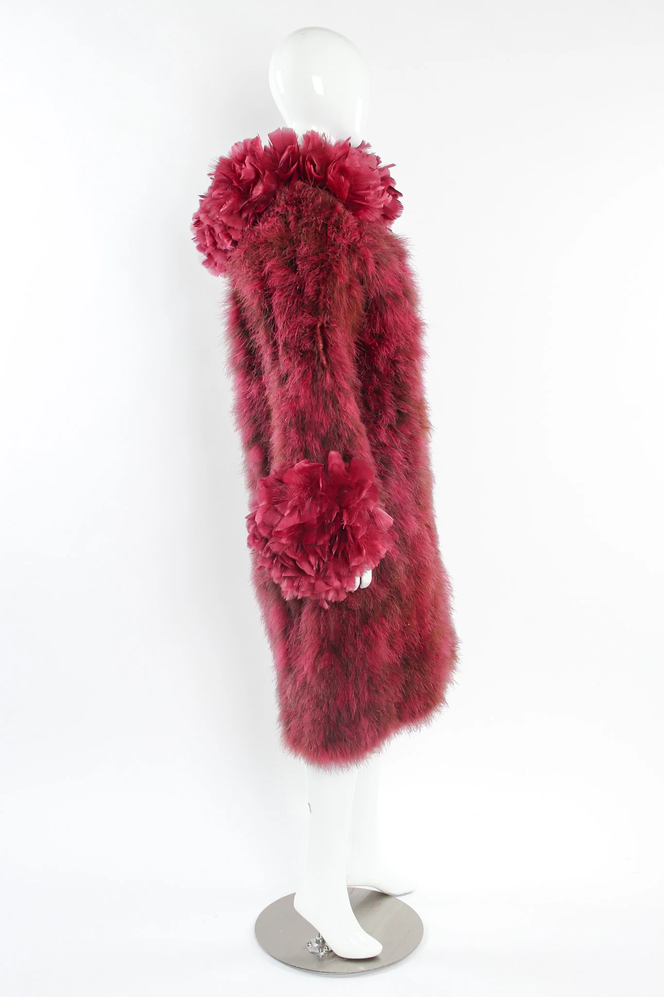 Ostrich Turkey Feather Coat - Image 4