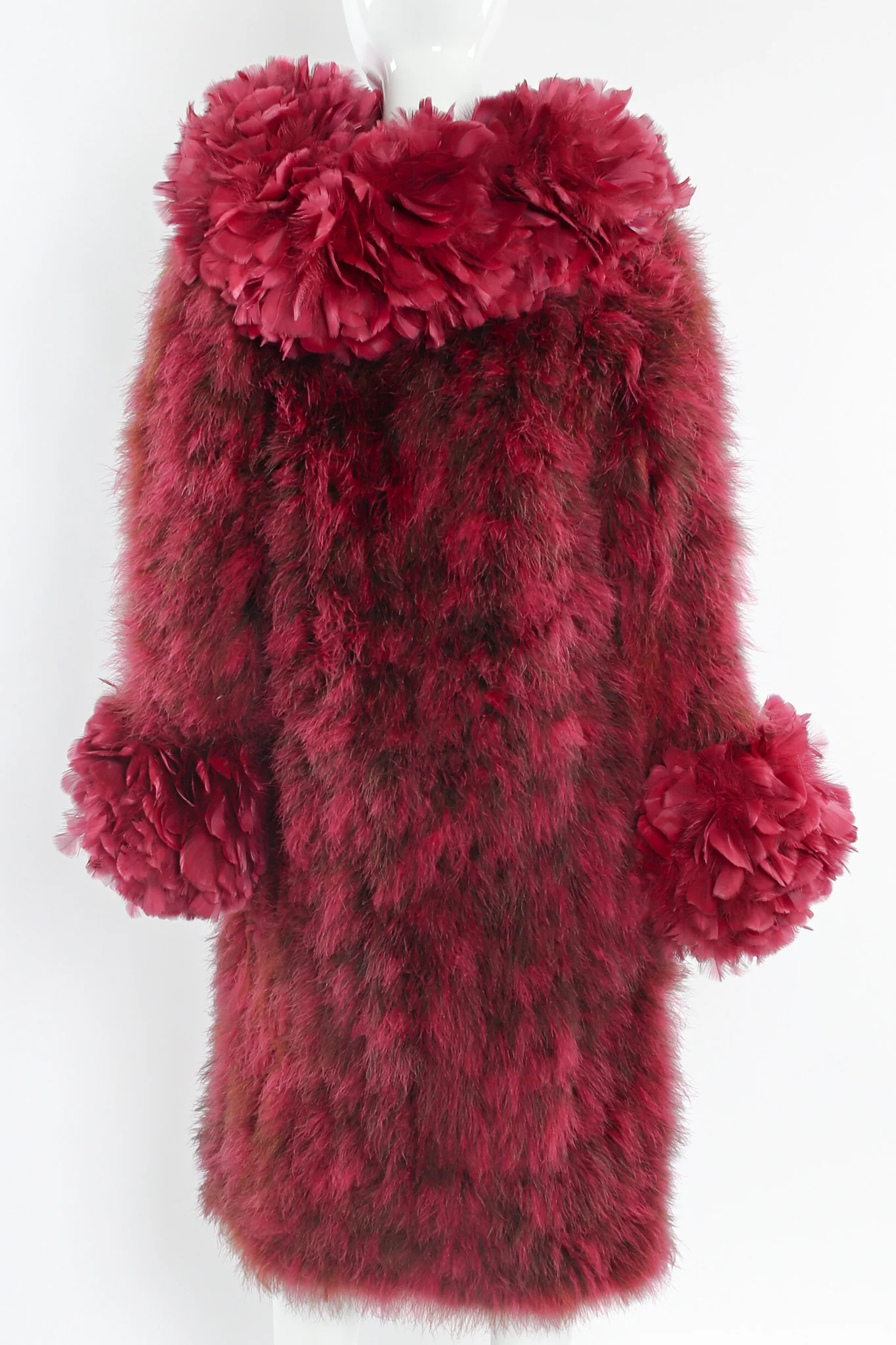 Ostrich Turkey Feather Coat - Image 5