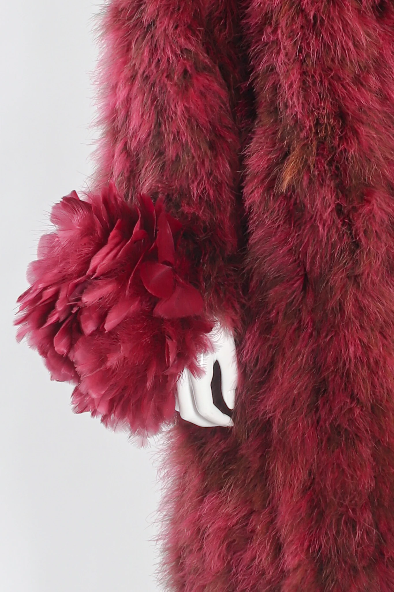 Ostrich Turkey Feather Coat - Image 7