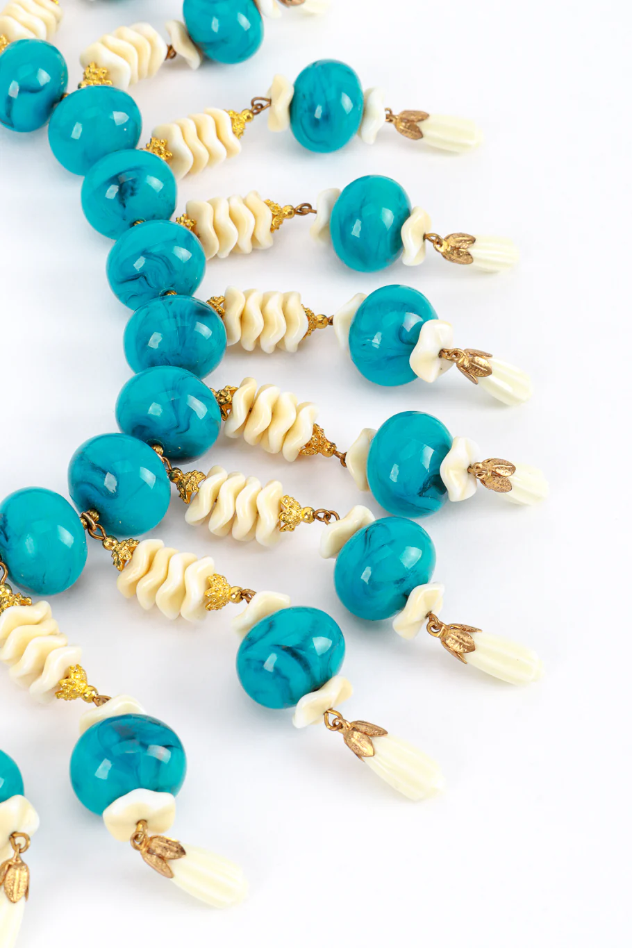Turquoise Bead Collar Necklace - Image 3
