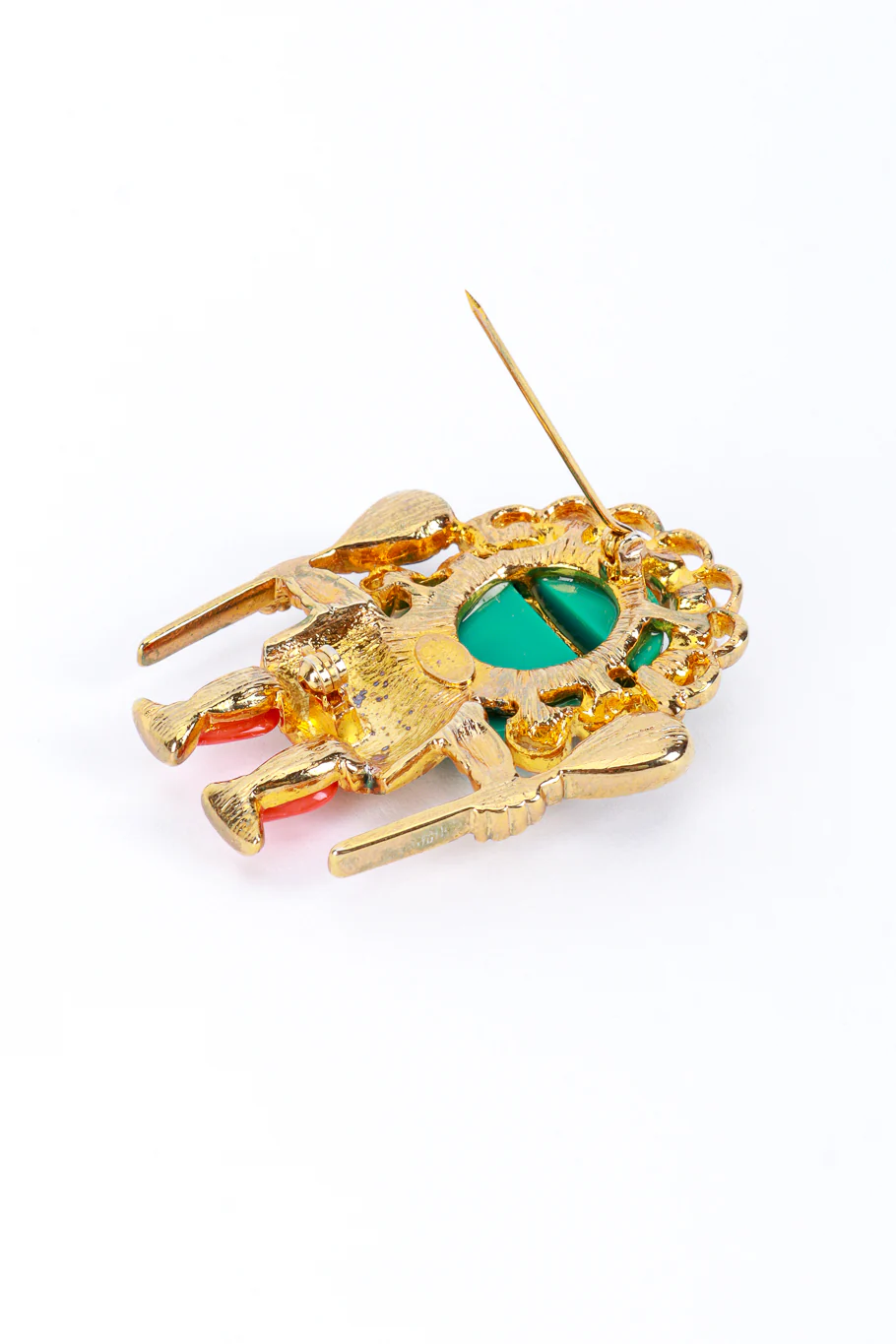 Turquoise Medicine Man Brooch - Image 5