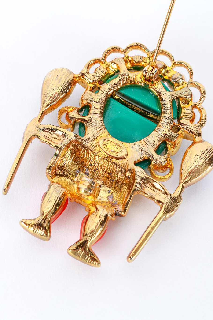 Turquoise Medicine Man Brooch - Image 6