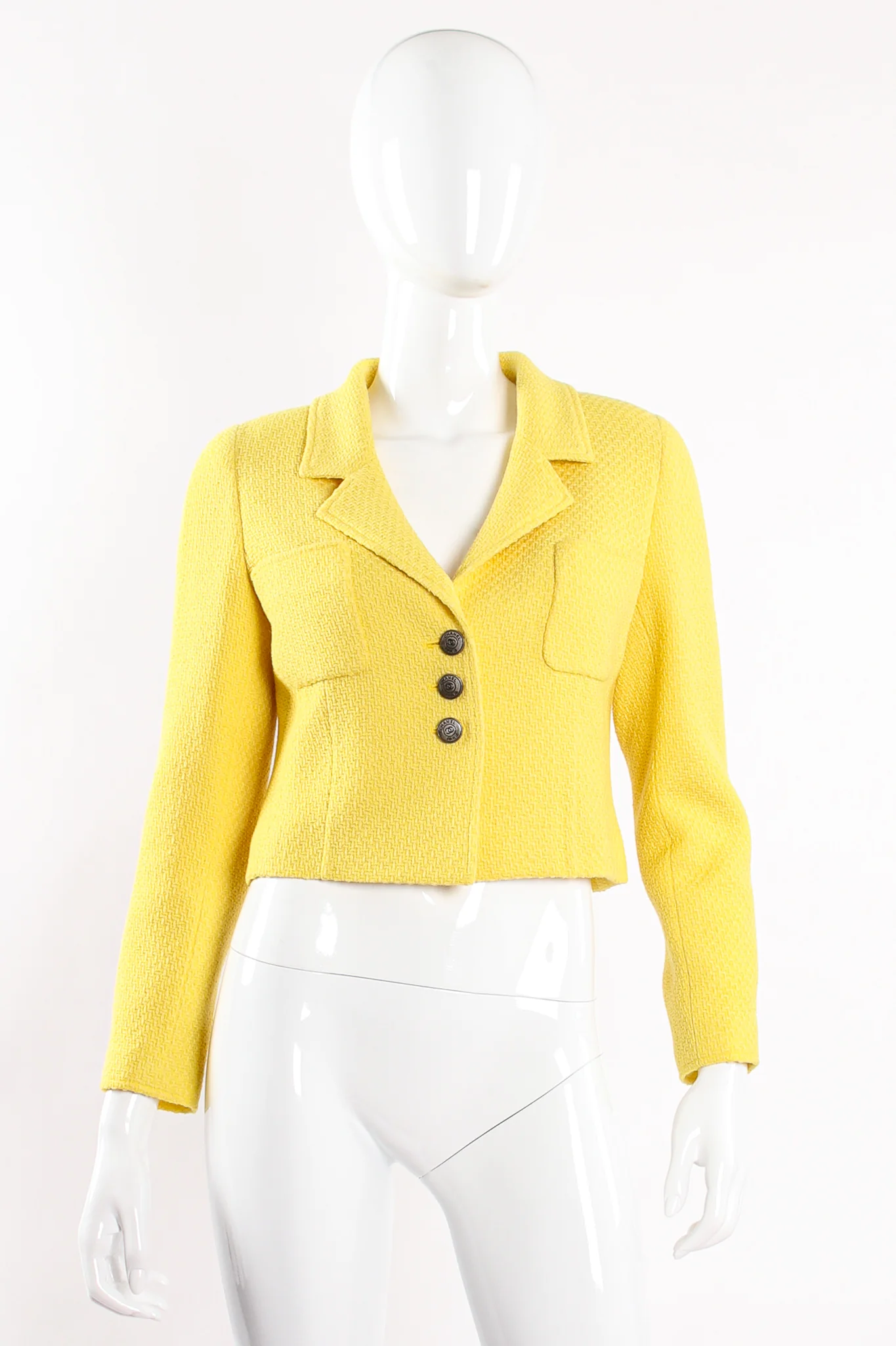 Tweed Shrunken Jacket - Image 7