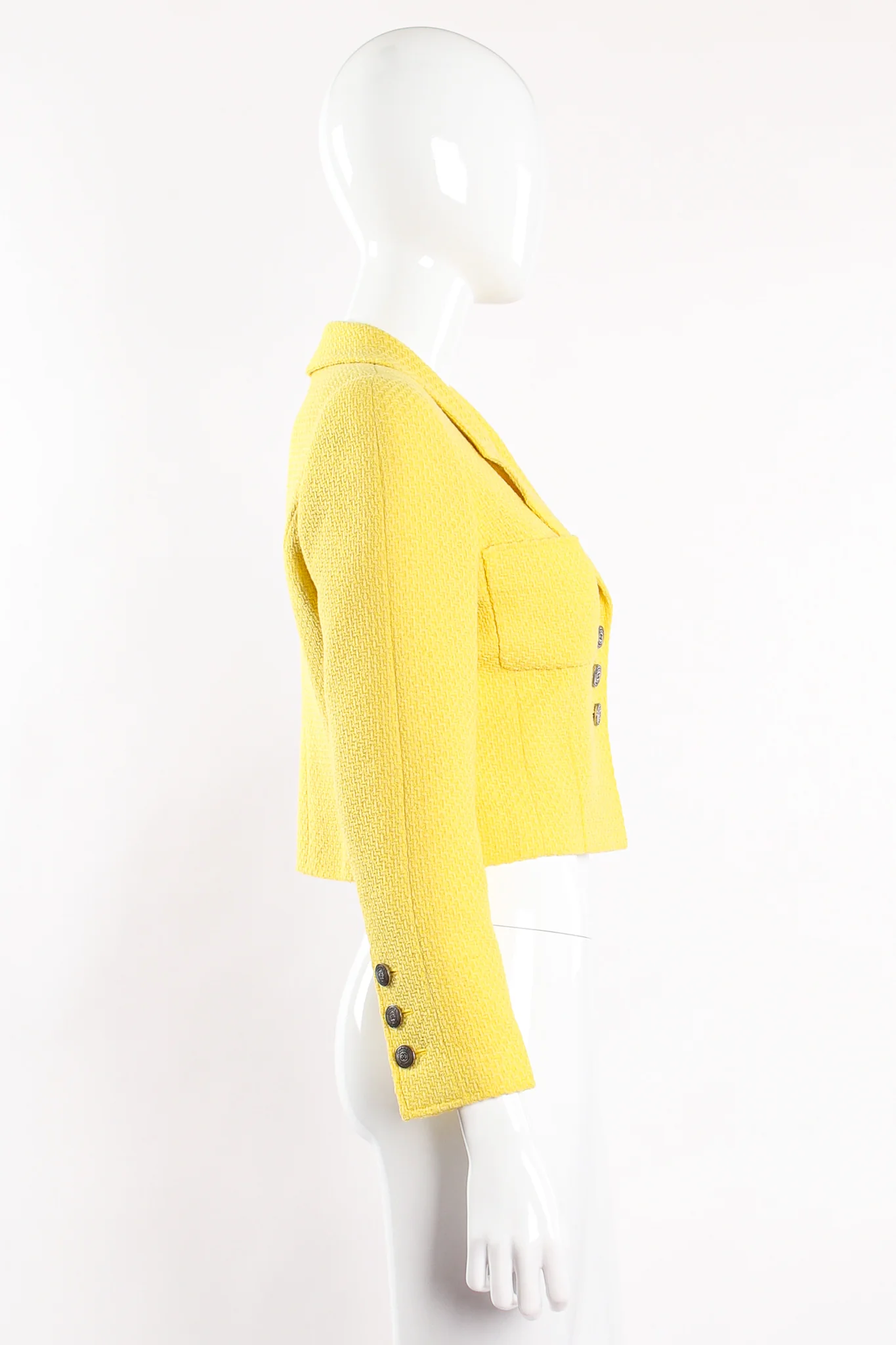 Tweed Shrunken Jacket - Image 9