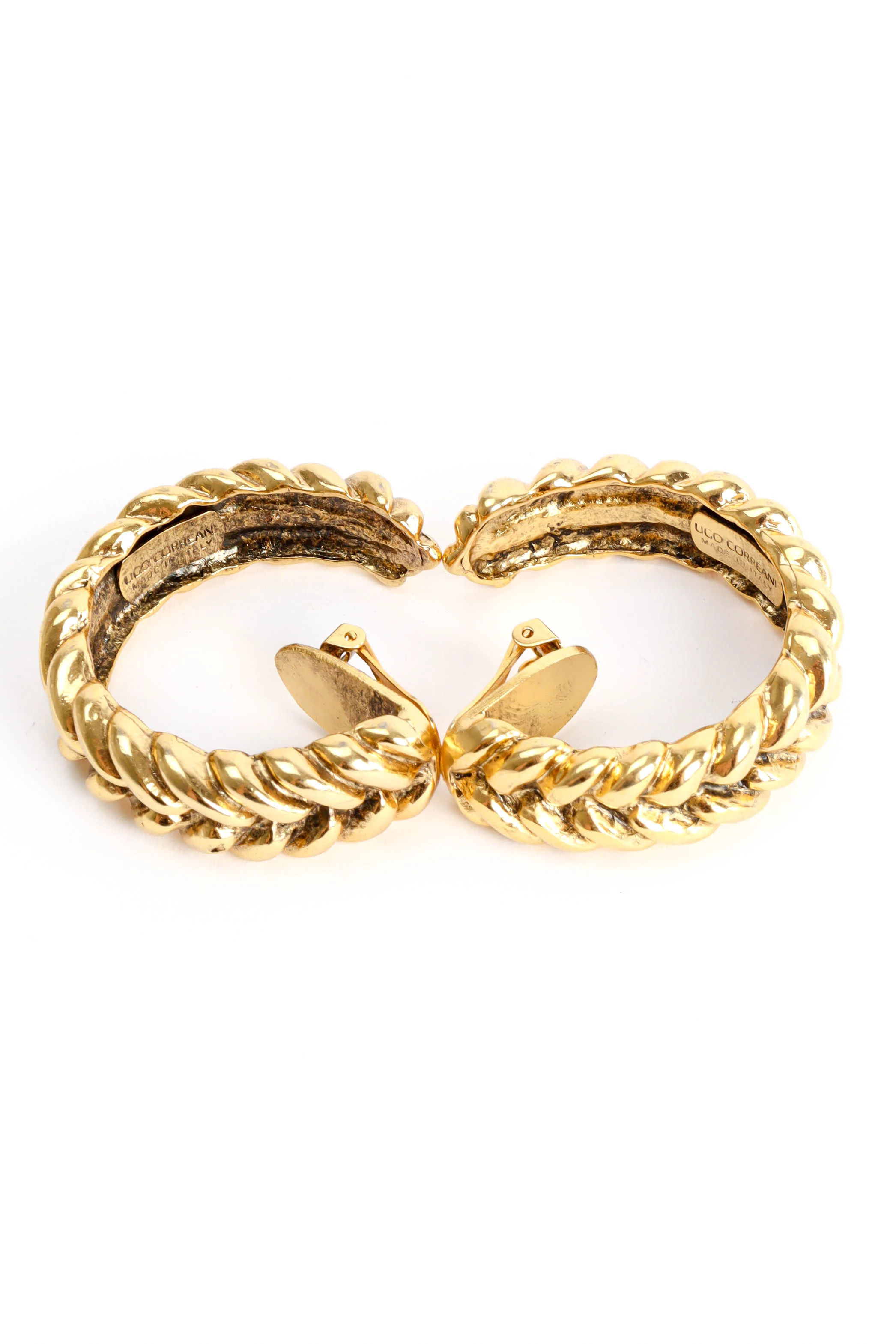 Twist Braid Hoop Earrings - Image 4