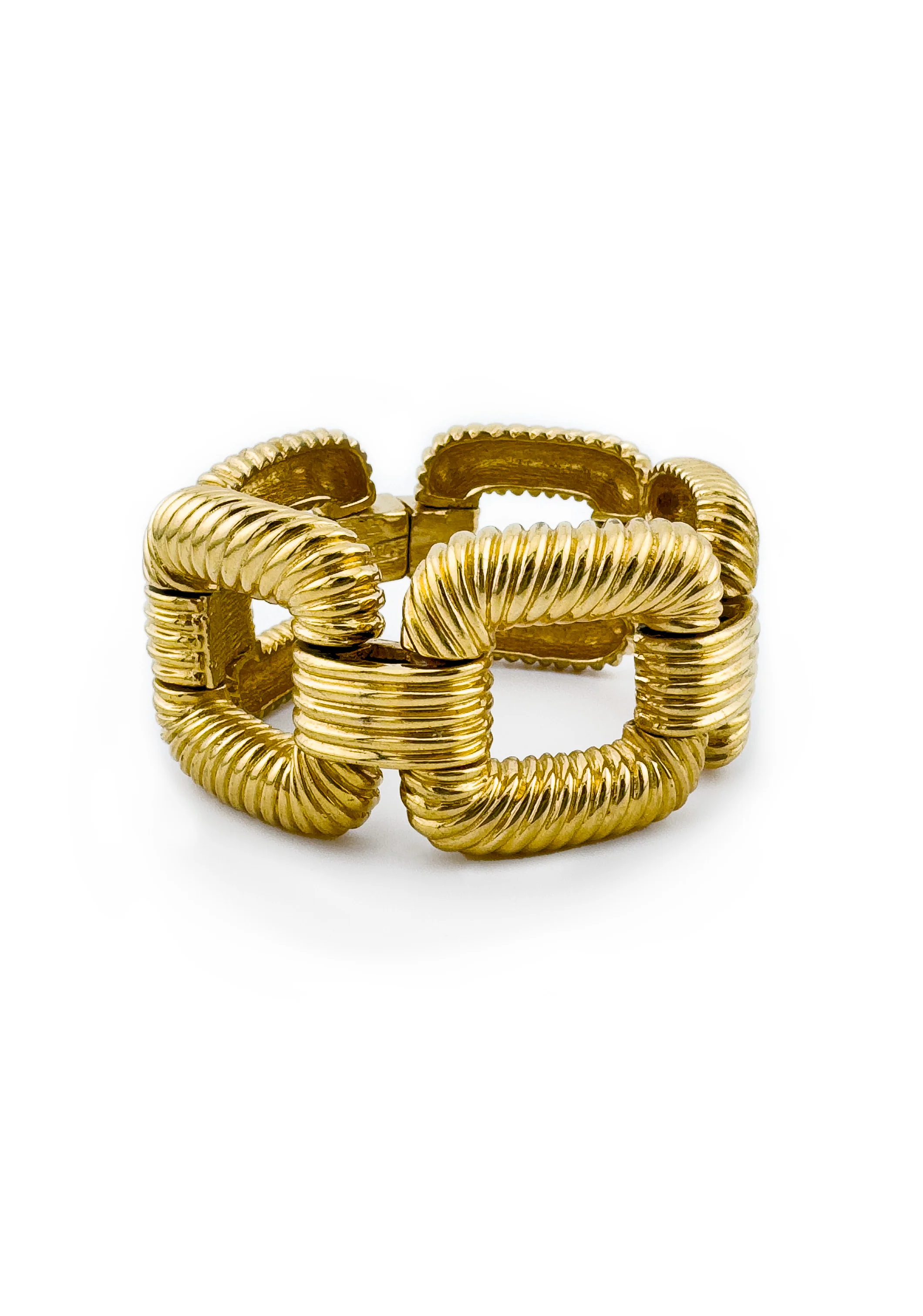 Twist Square Link Bracelet