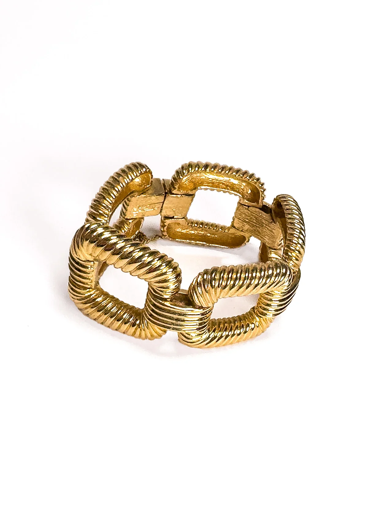 Twist Square Link Bracelet - Image 3