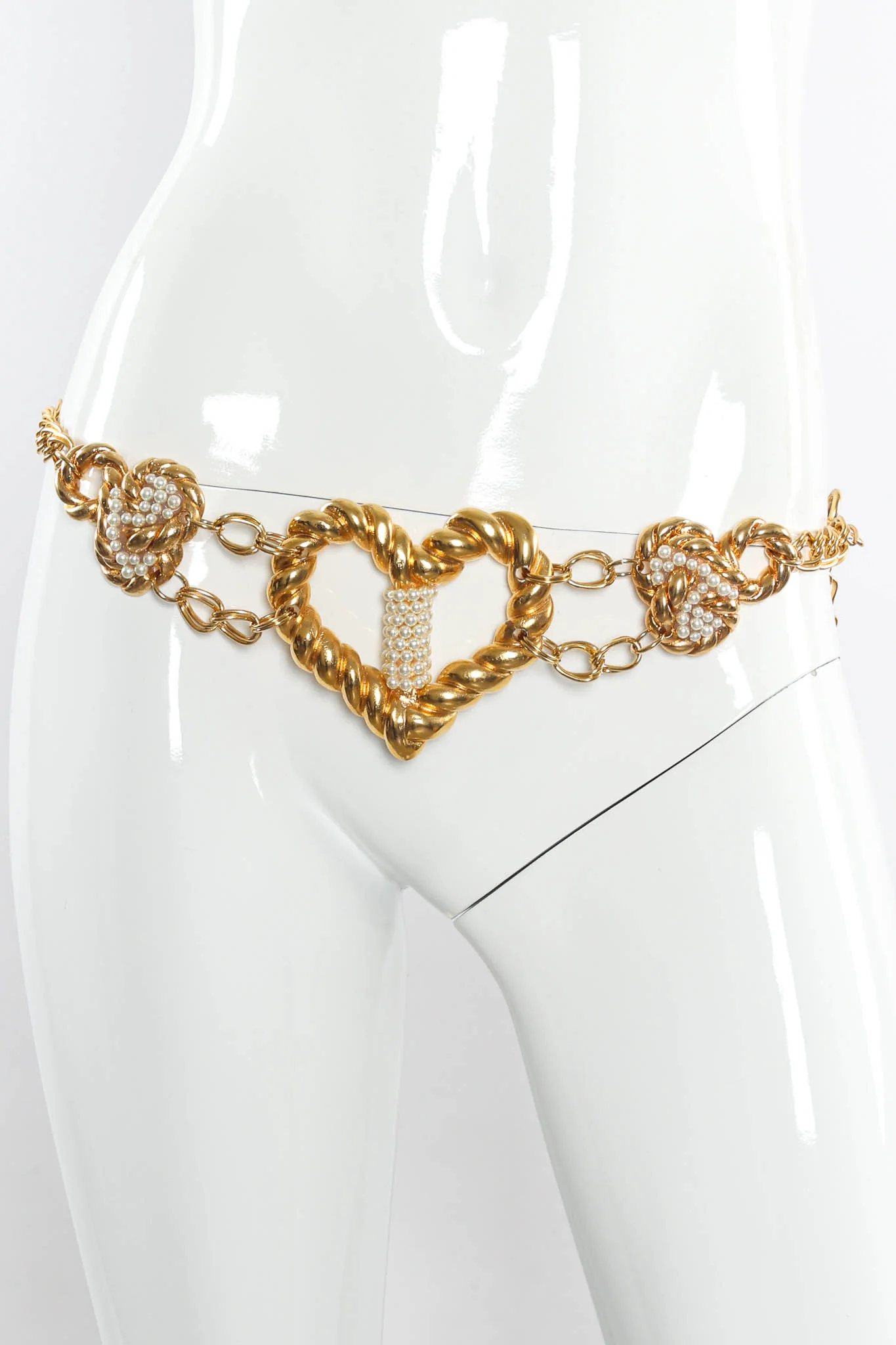 Twisted Love Pearl Chain Belt - Image 2