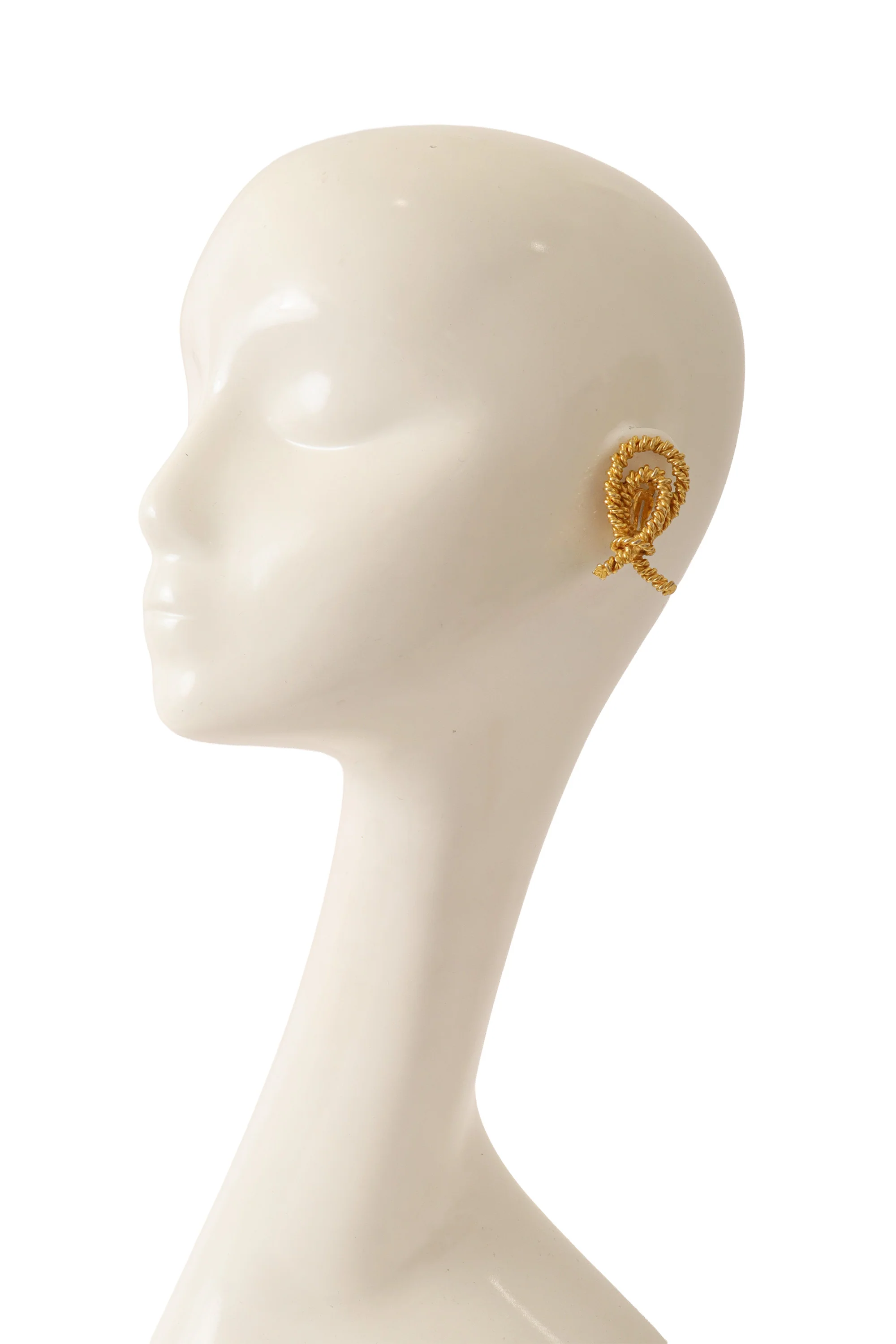 Twisted Rope Knot Earrings - Image 2