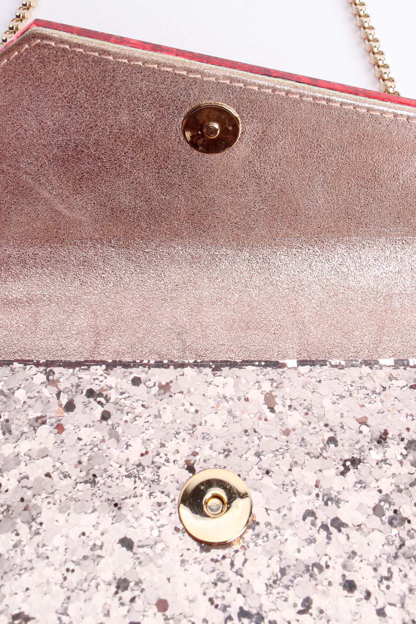 Two-Tone Acrylic Glitter Clutch Bag - Image 10