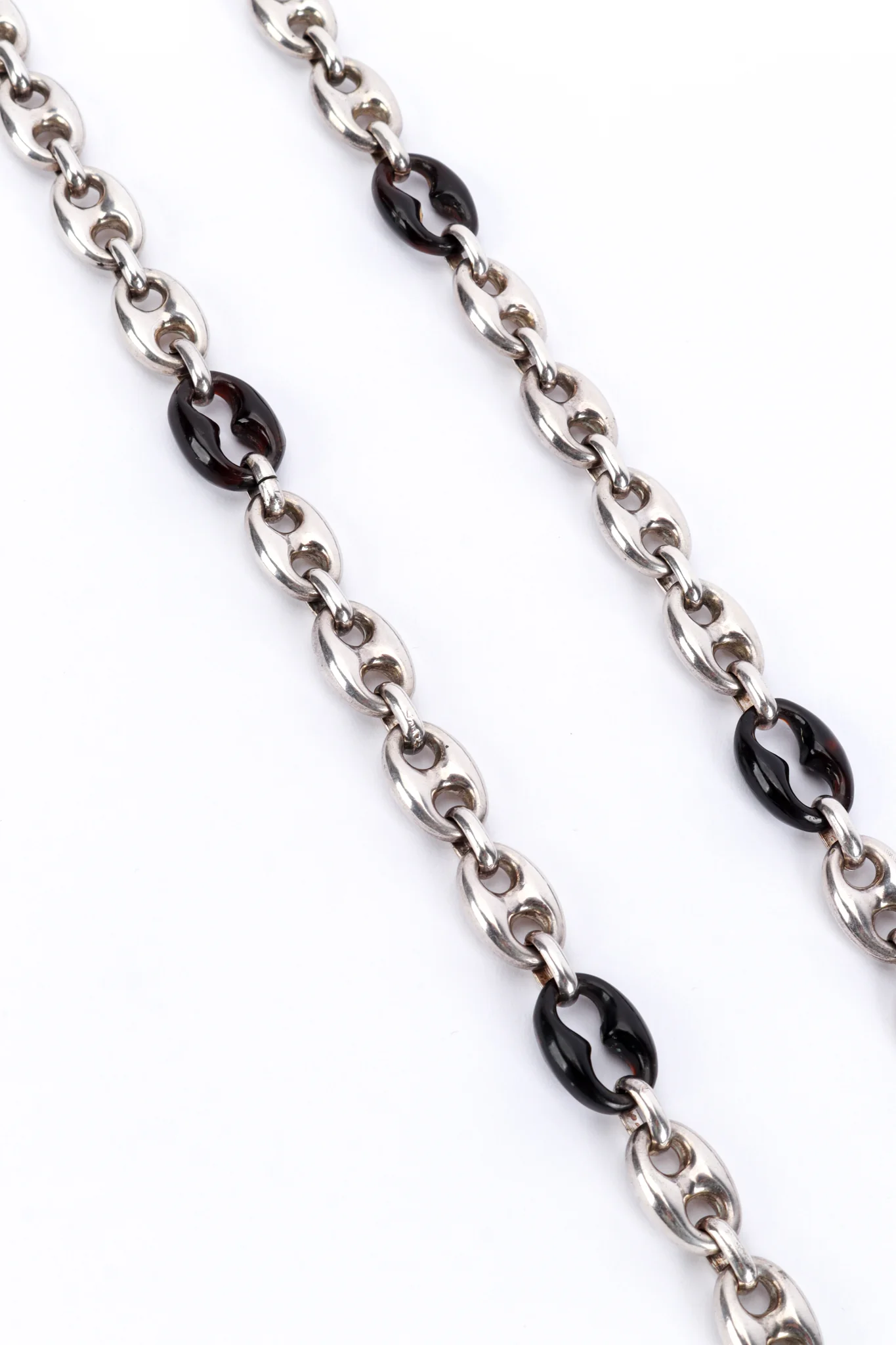 Two-Tone Sterling Mariner Link Necklace - Image 2