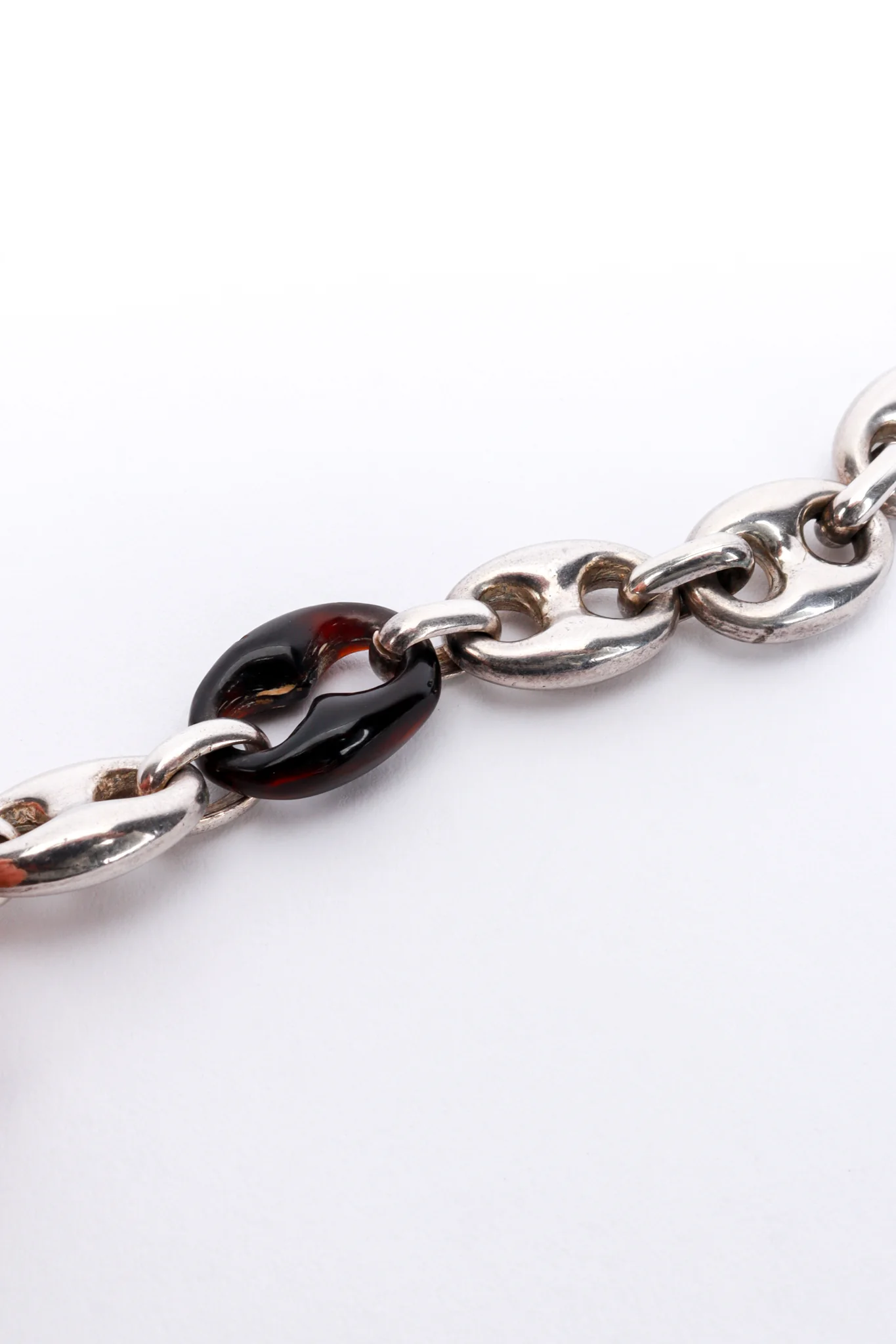 Two-Tone Sterling Mariner Link Necklace - Image 5