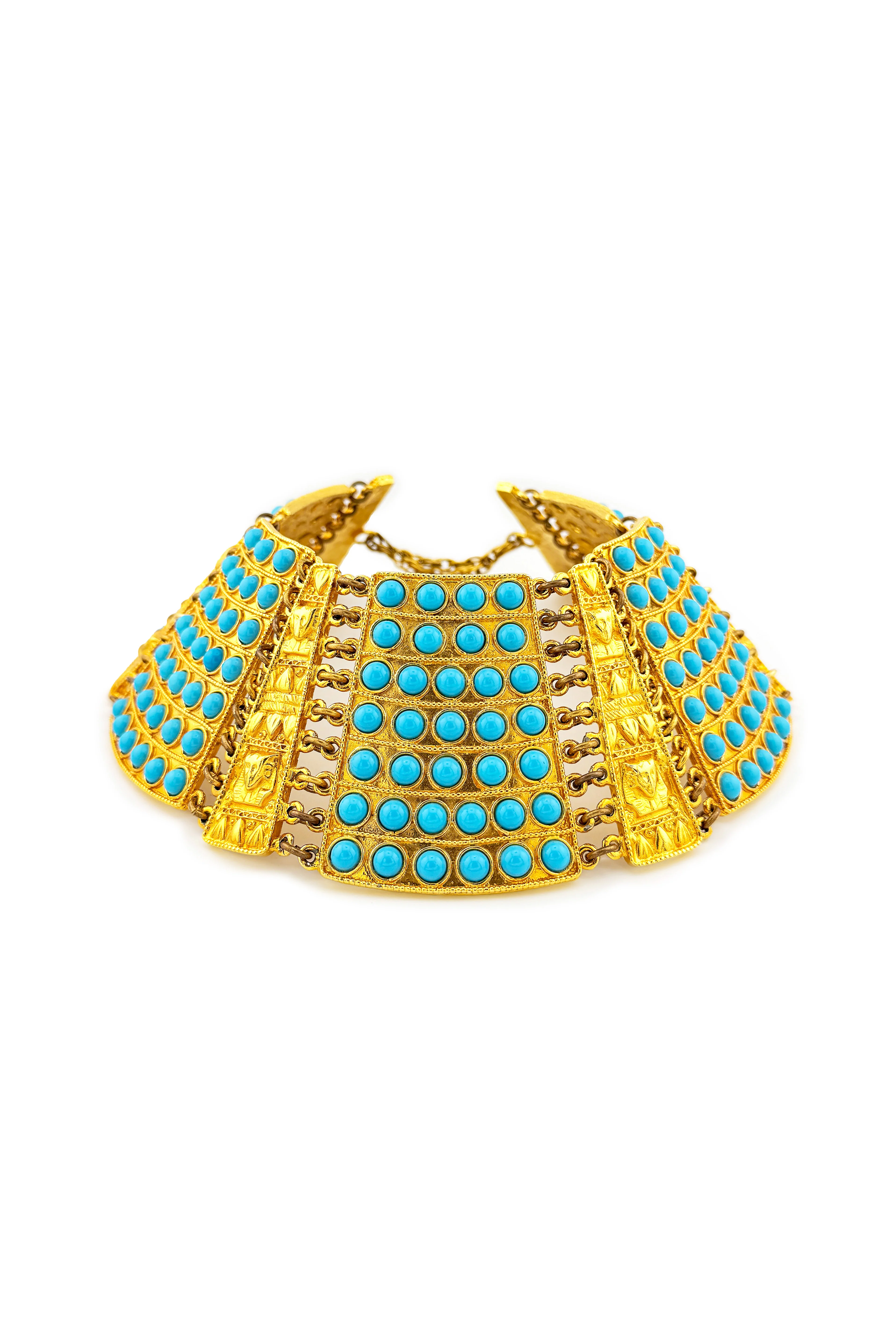 Ultra Wide Beaded Egyptian Choker