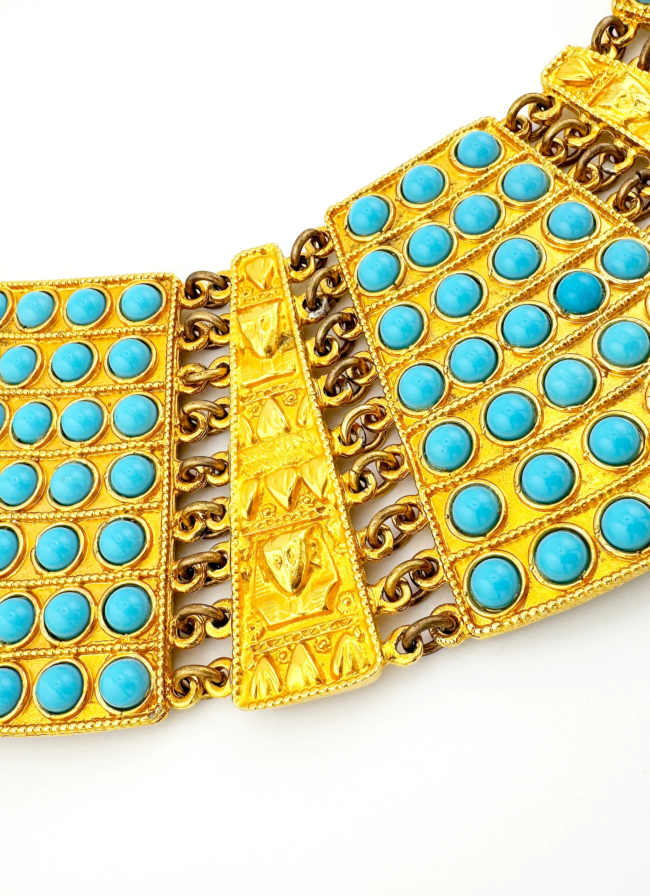 Ultra Wide Beaded Egyptian Choker - Image 3