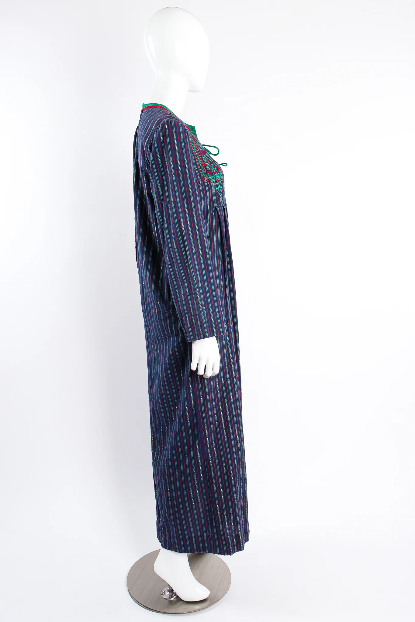 Variegated Lamé Stripe Tunic Dress - Image 4