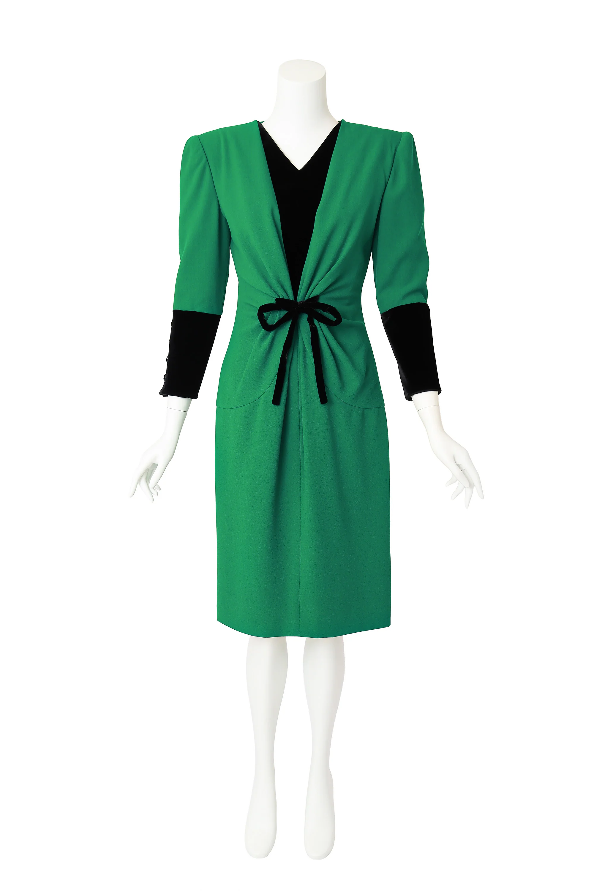 Velvet Knot Front Cocktail Dress