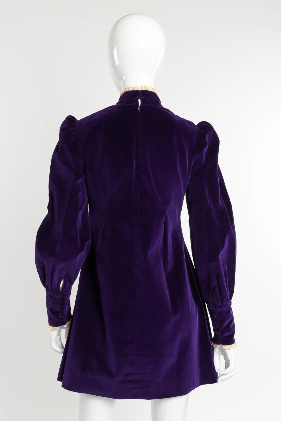 Velvet Babydoll Dress - Image 3