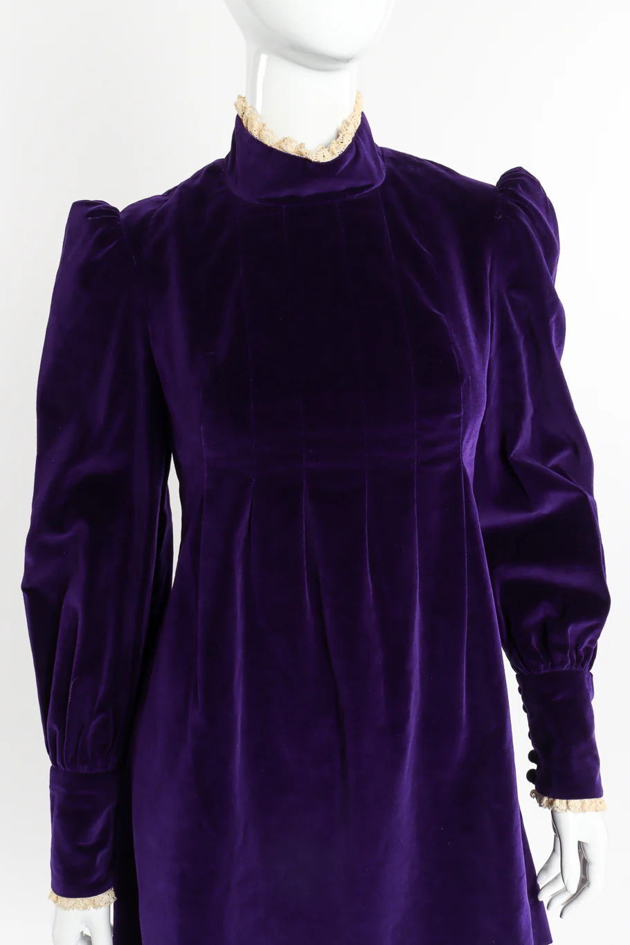 Velvet Babydoll Dress - Image 4