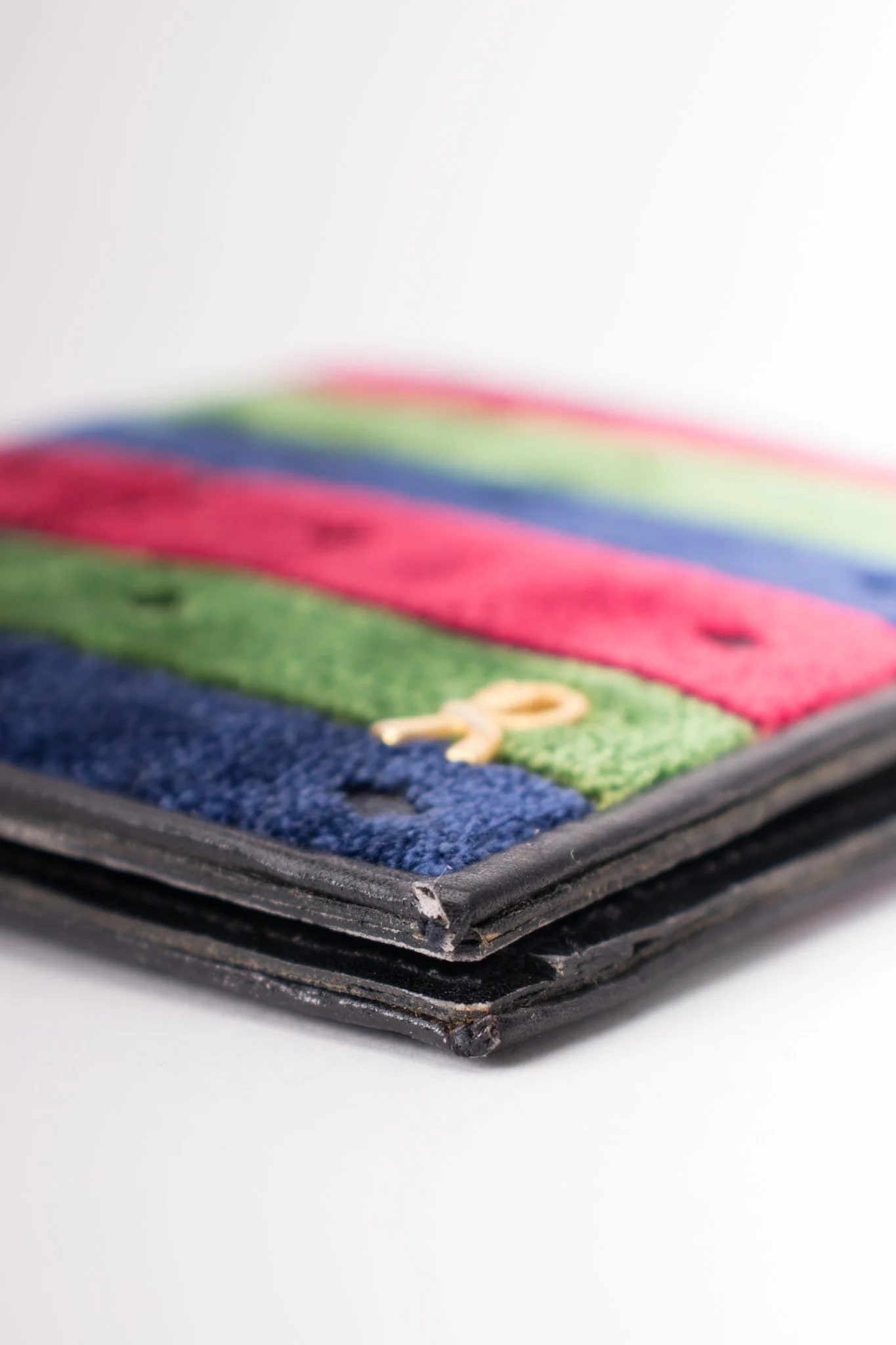 Velvet Striped Bi-Fold Wallet - Image 10