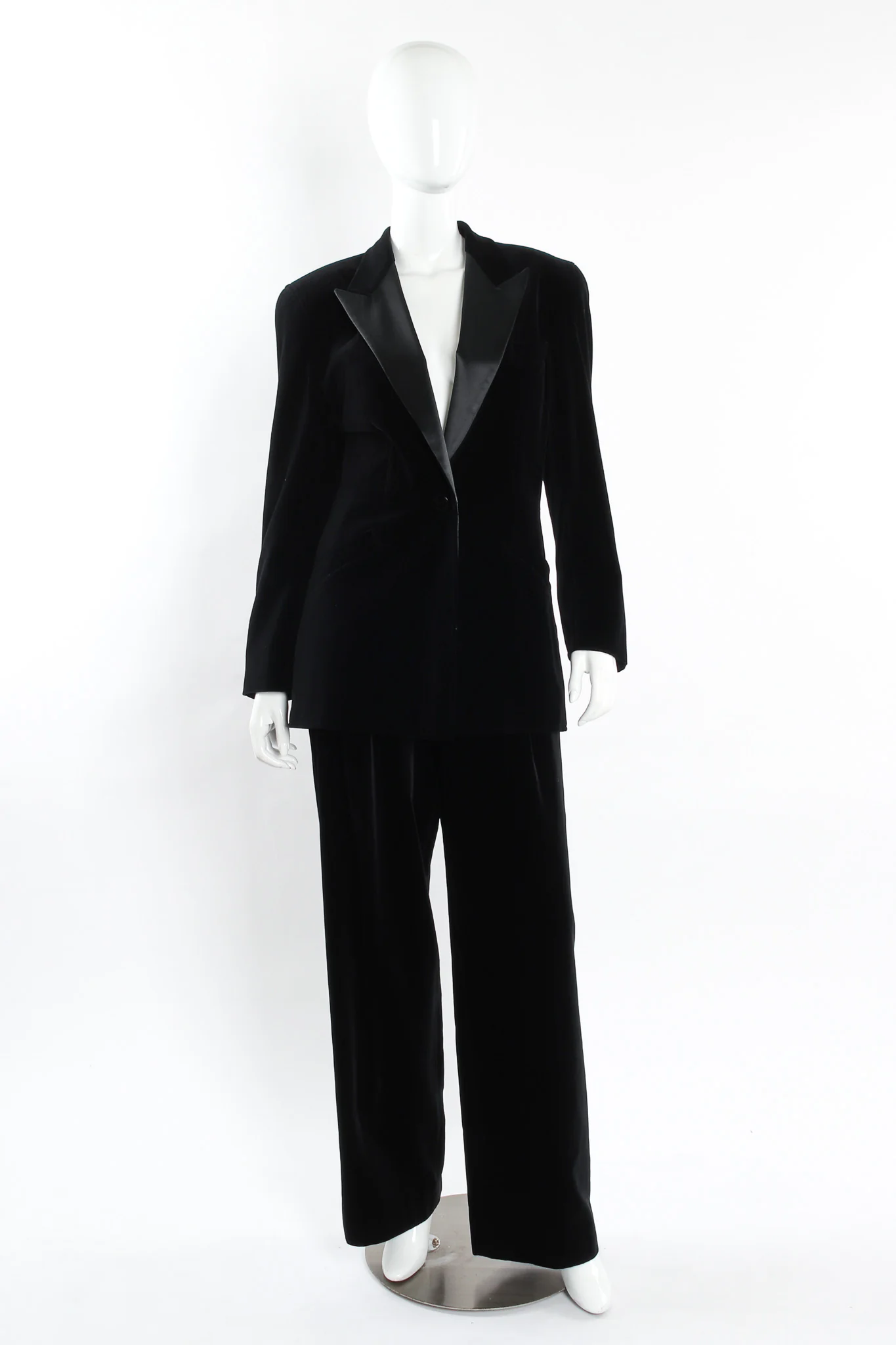 Velvet Blazer & Pant Suit Set