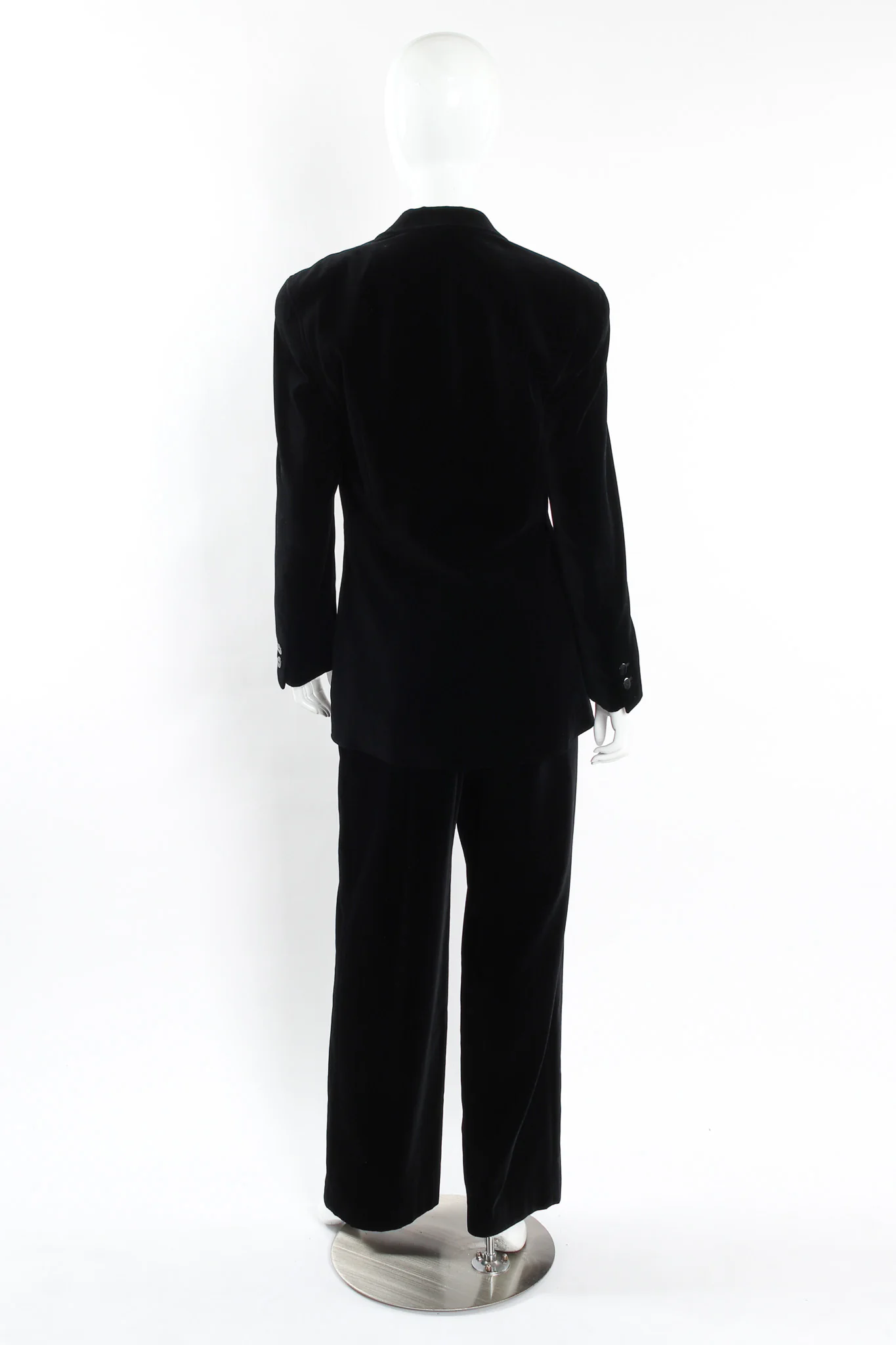 Velvet Blazer & Pant Suit Set - Image 3