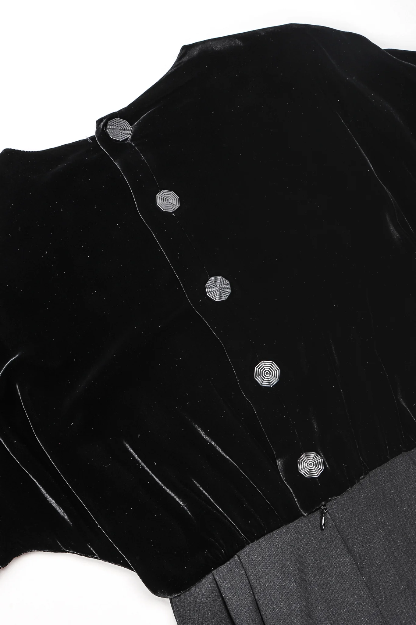Velvet Blouson Dolman Dress - Image 6