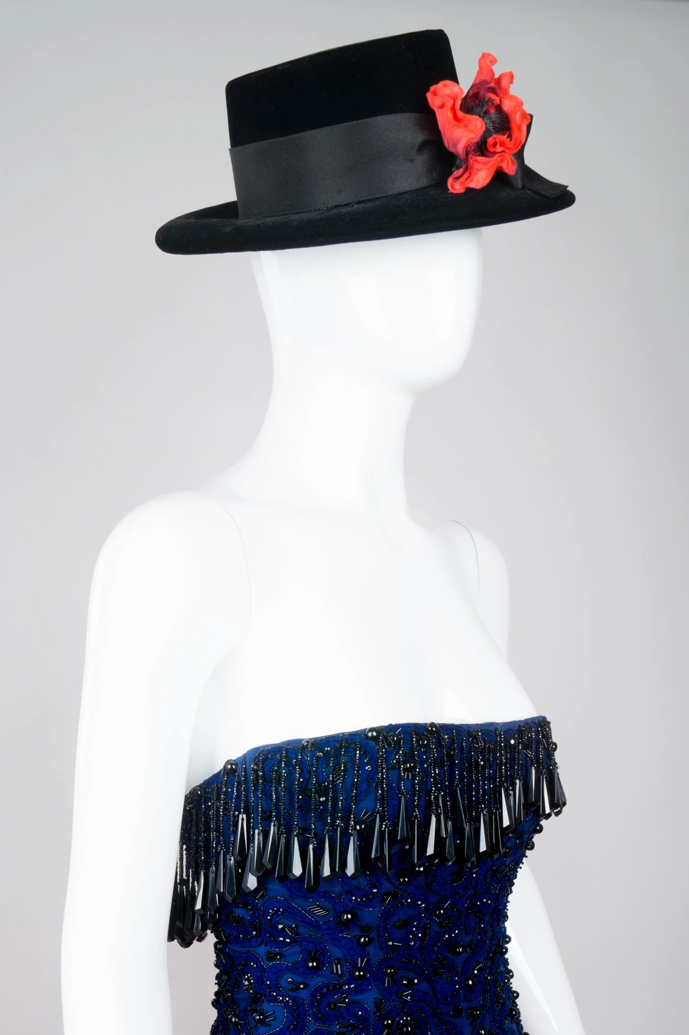Velvet Boater Hat - Image 14