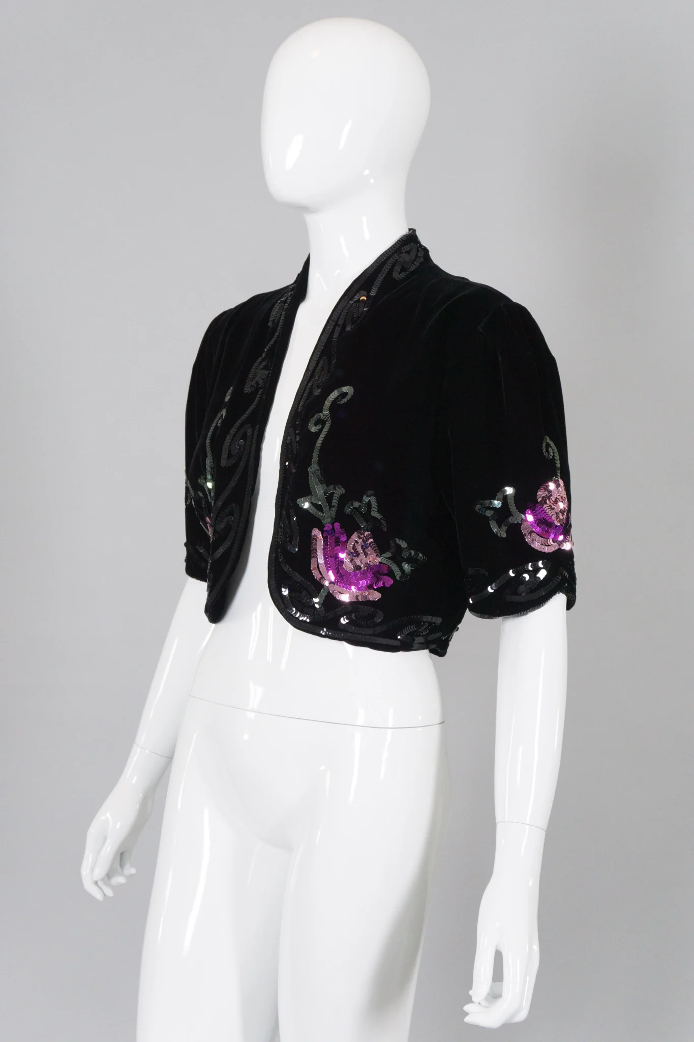 Velvet Bolero Jacket - Image 2