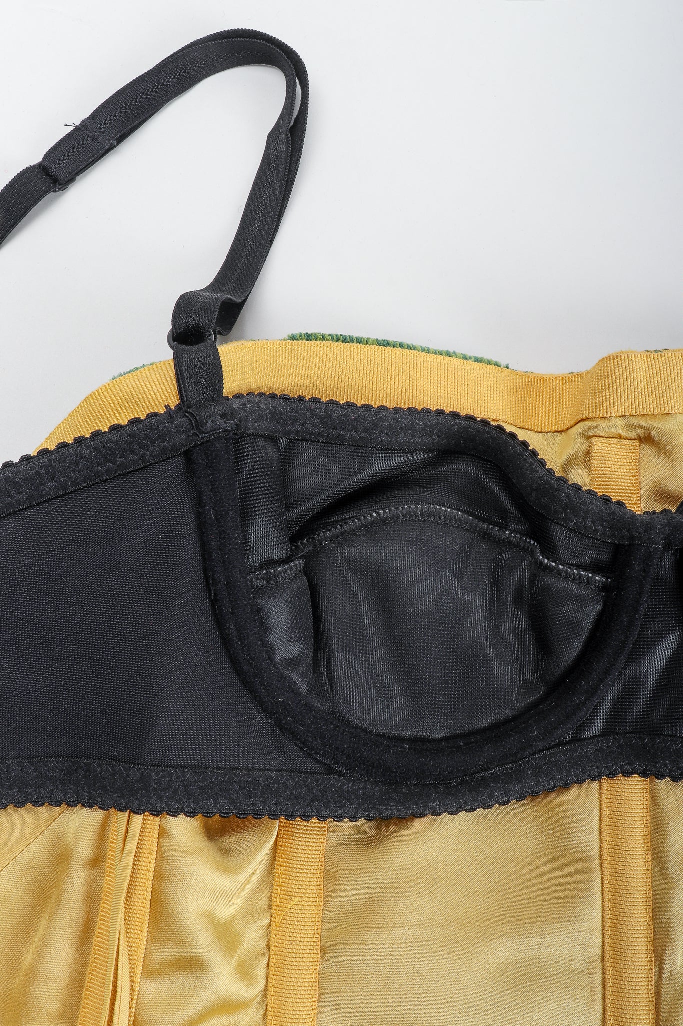 Velvet Brocade Bustier Bra Top - Image 9