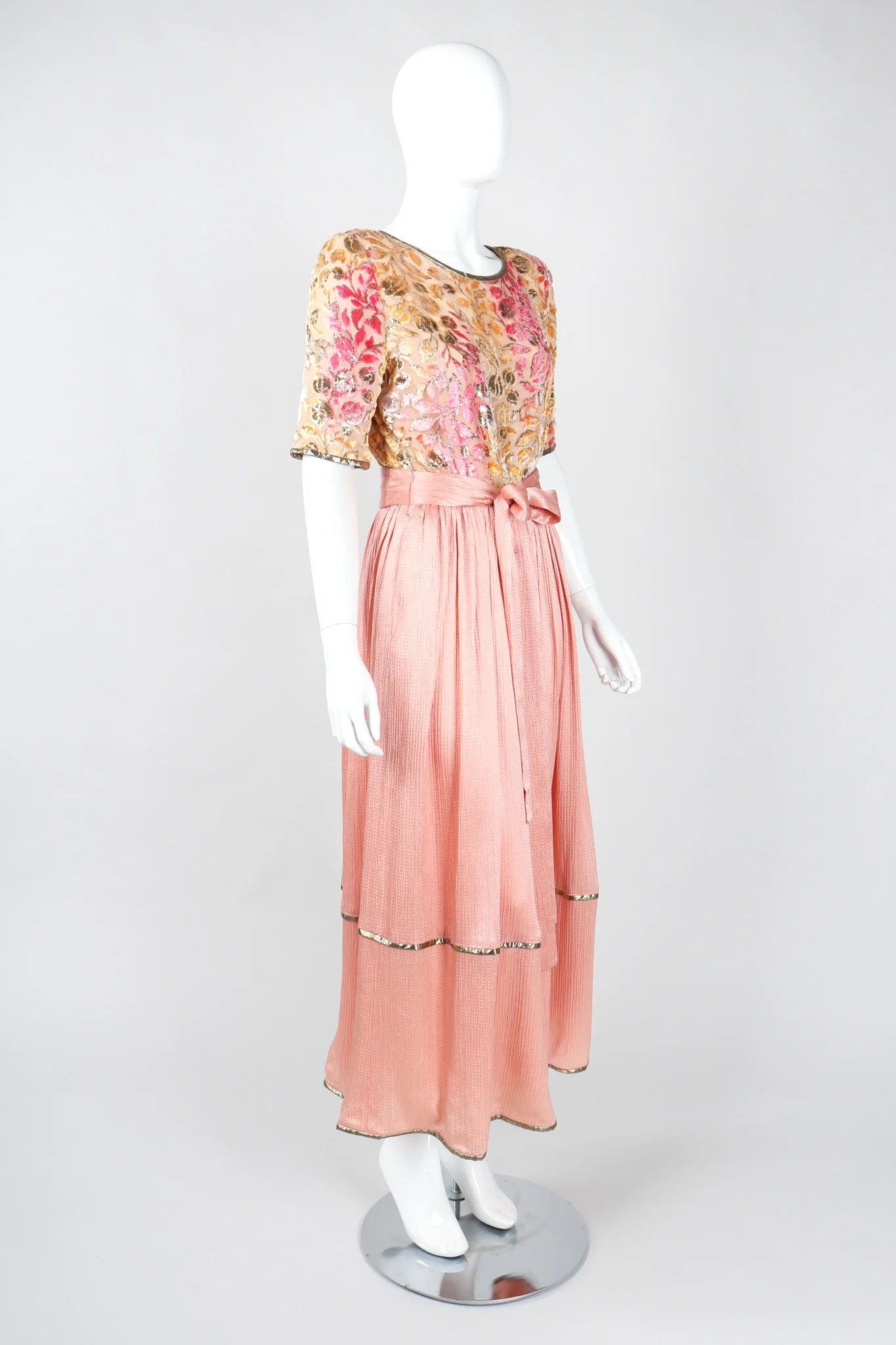 Velvet Burnout Blush Dress - Image 2