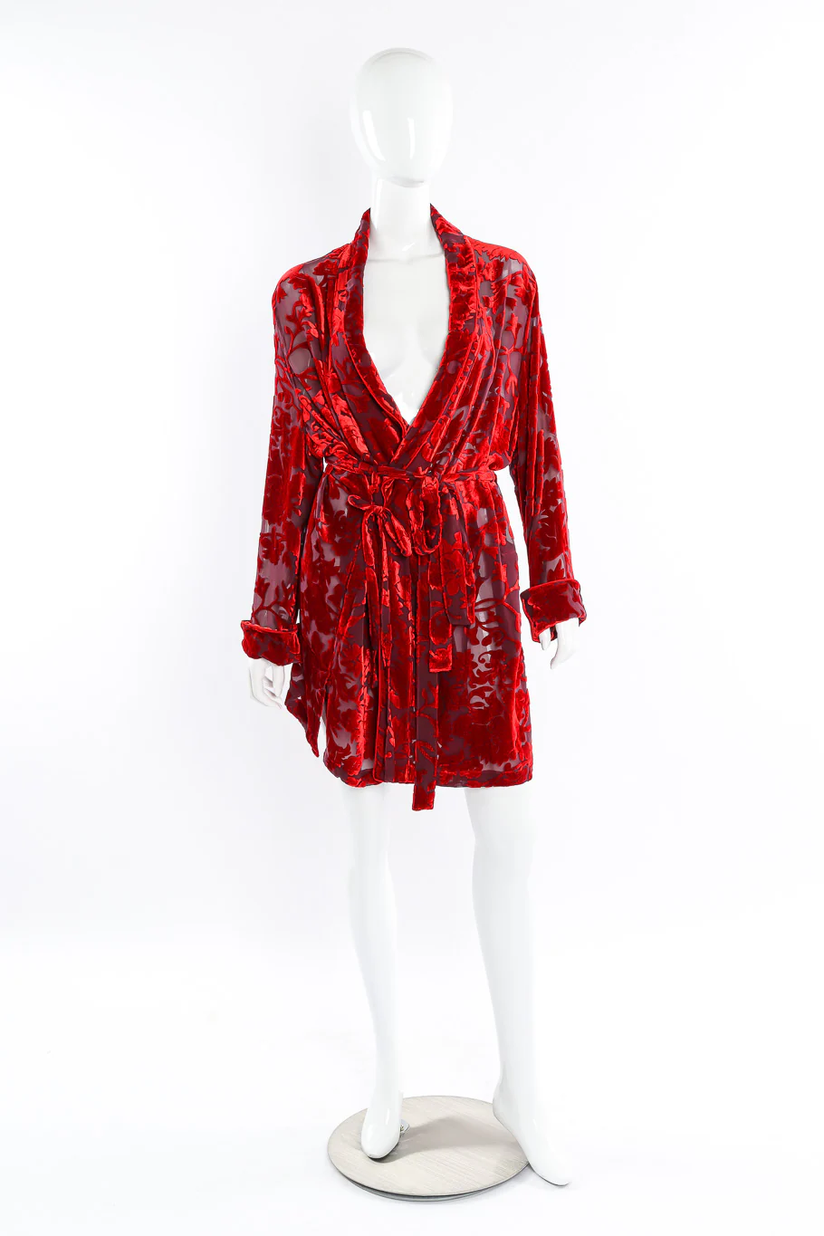 Velvet Burnout Robe Jacket