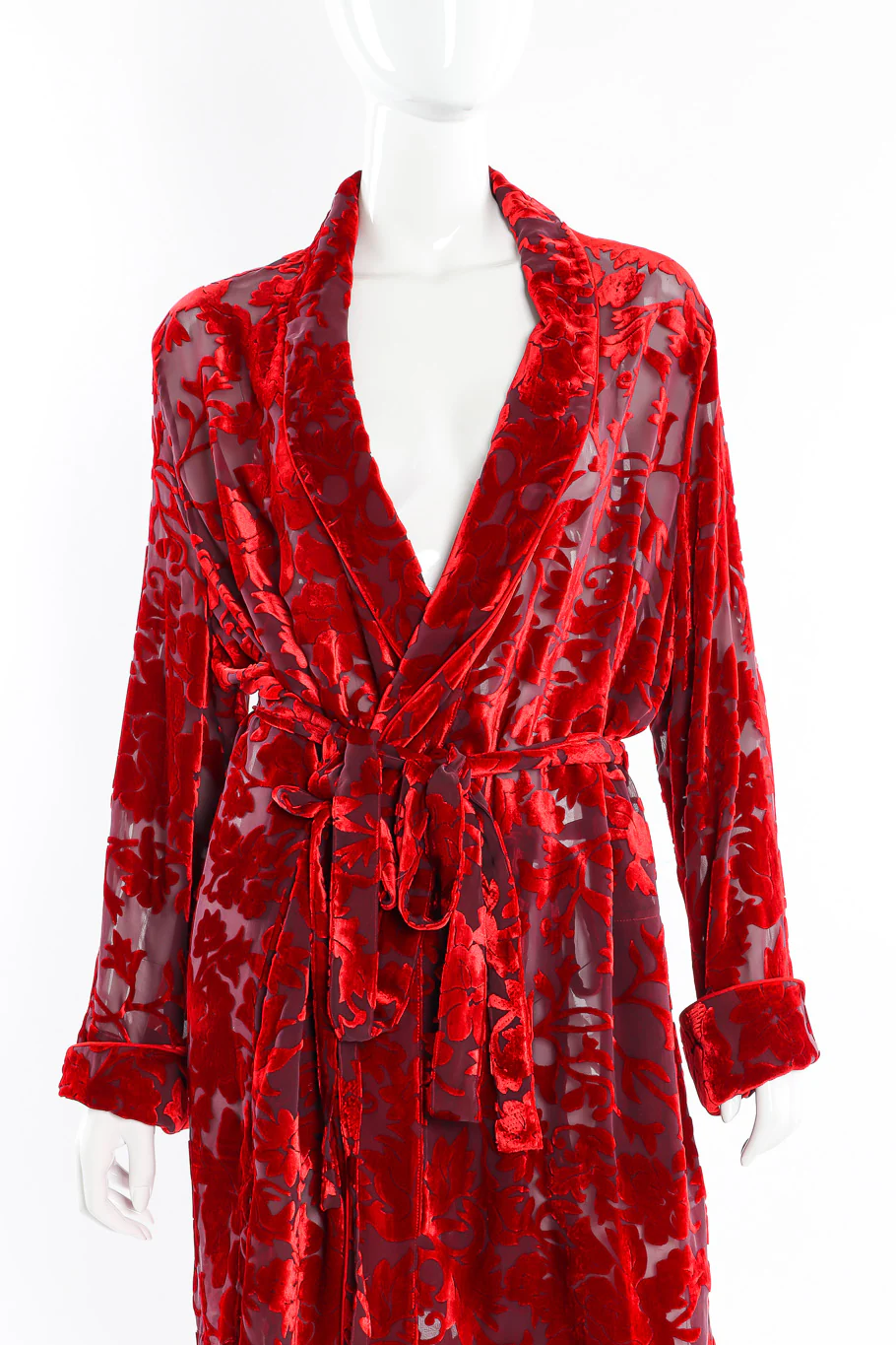 Velvet Burnout Robe Jacket - Image 2