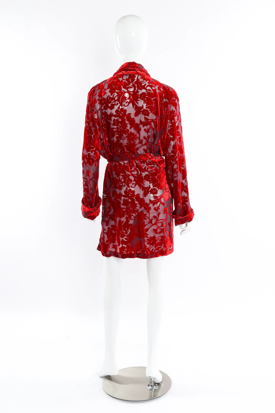 Velvet Burnout Robe Jacket - Image 4