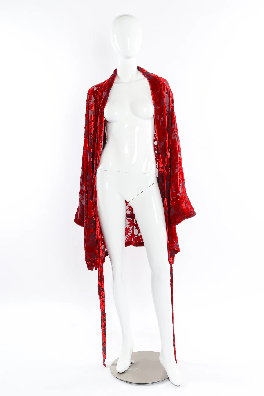 Velvet Burnout Robe Jacket - Image 5