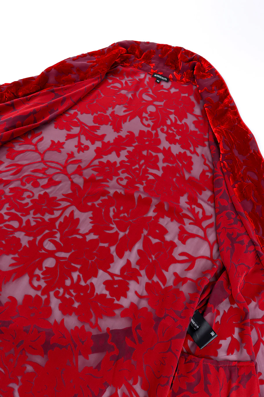 Velvet Burnout Robe Jacket - Image 8