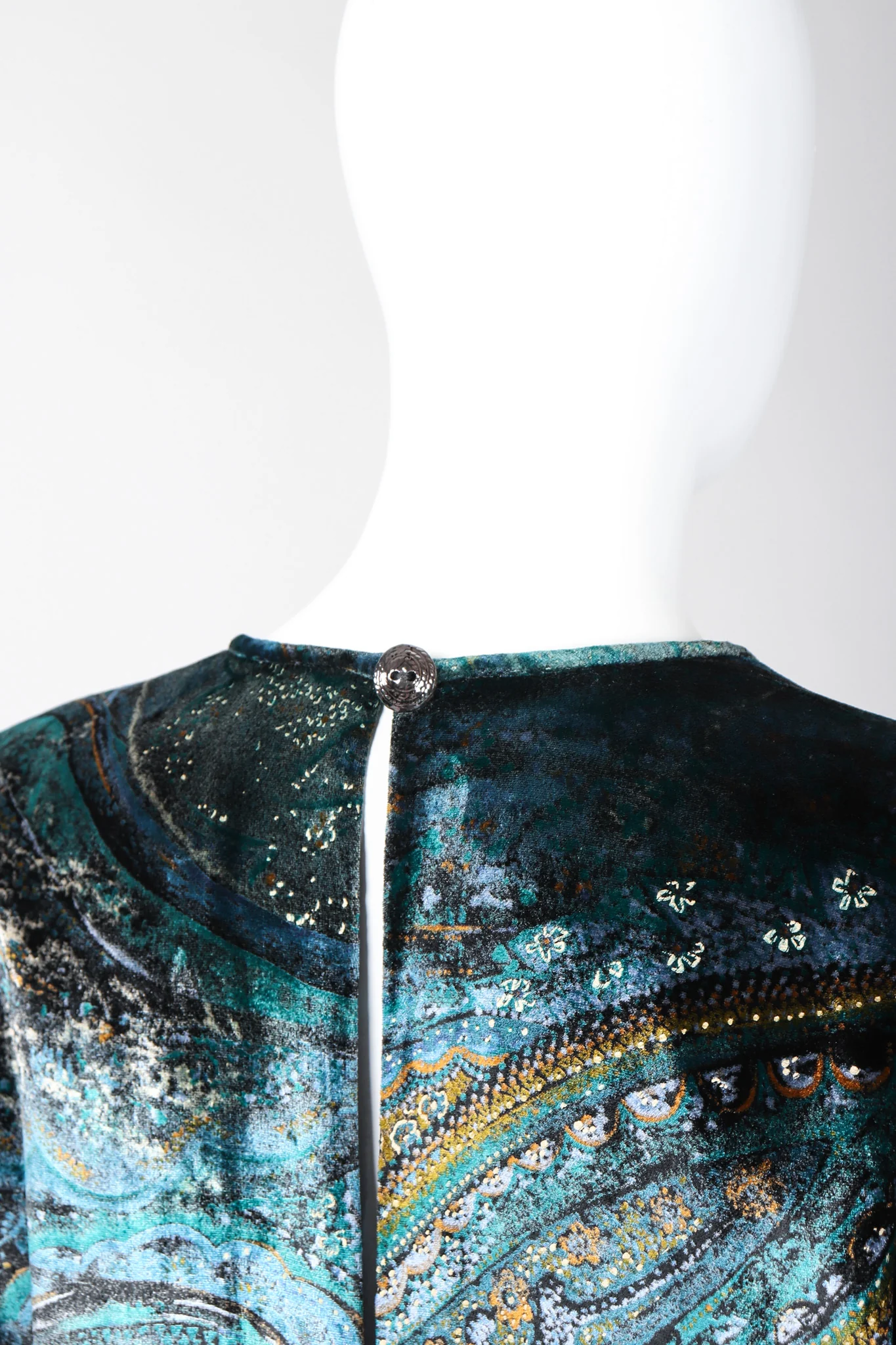 Velvet Cosmic Paisley Gown - Image 10