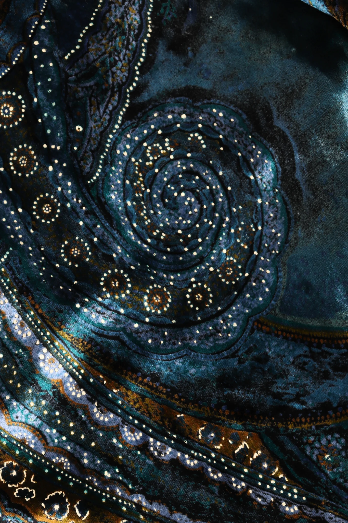Velvet Cosmic Paisley Gown - Image 11