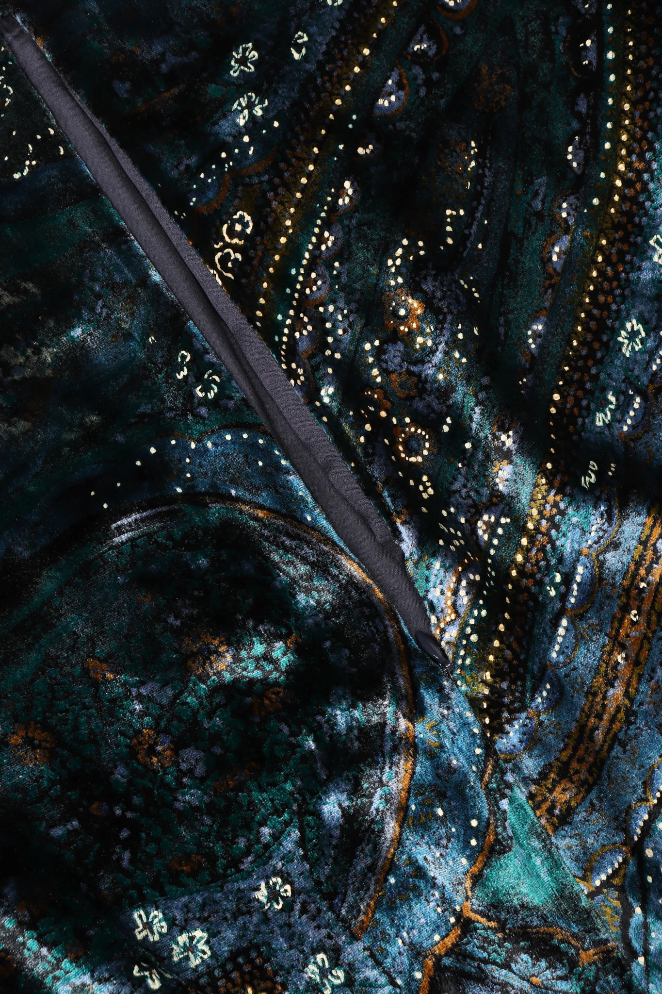 Velvet Cosmic Paisley Gown - Image 12